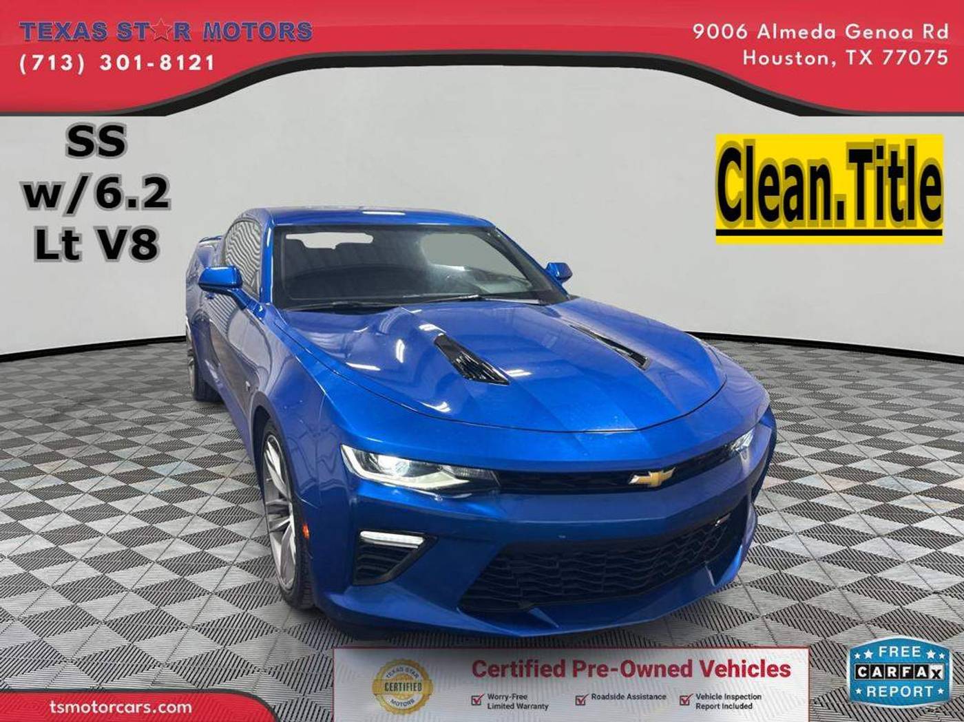 2017 Chevrolet Camaro 1SS — Coupe — 66,139 mi — Houston, TX