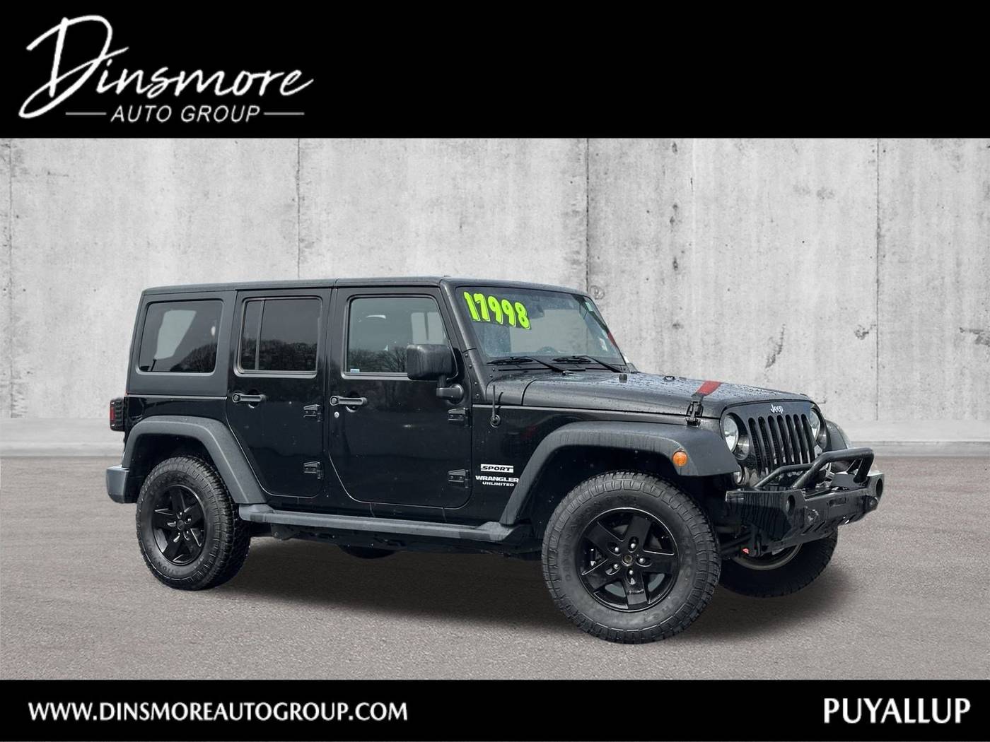2016 Jeep Wrangler Sport — SUV — 109,912 mi — Puyallup, WA