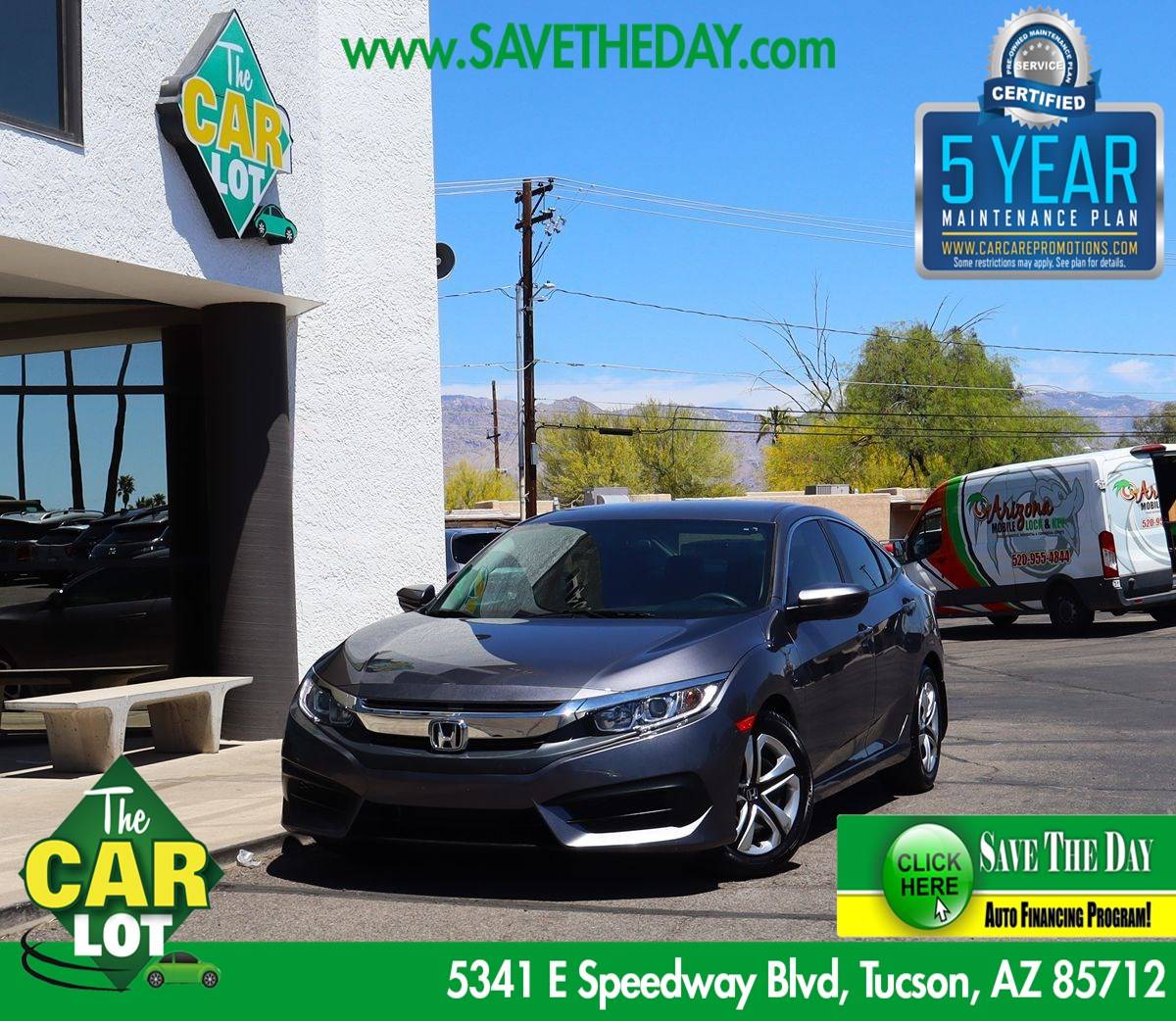 2016 Honda Civic LX — Sedan — 36,357 mi — Tucson, AZ