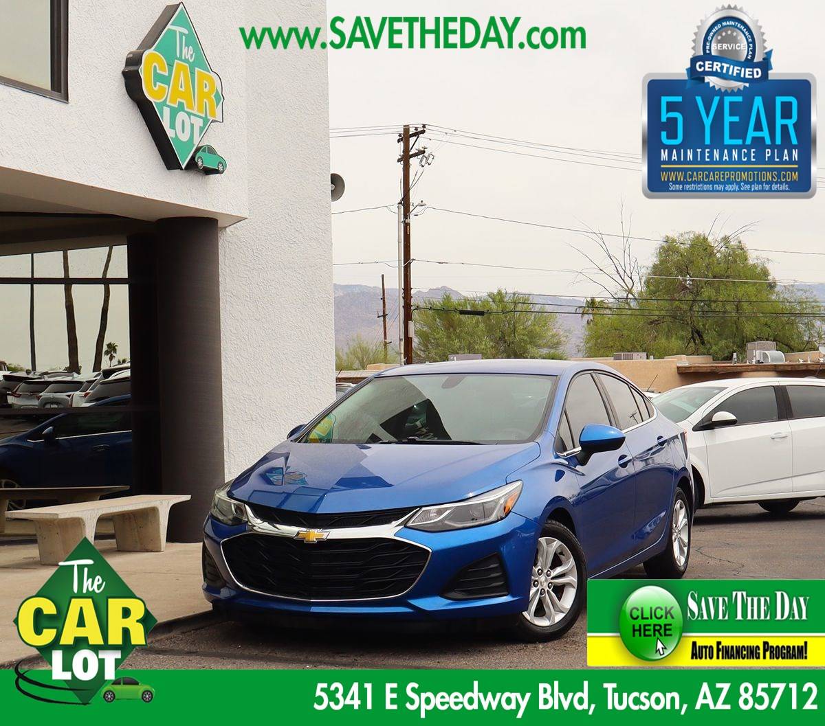 2019 Chevrolet Cruze LT — Sedan — 65,727 mi — Tucson, AZ