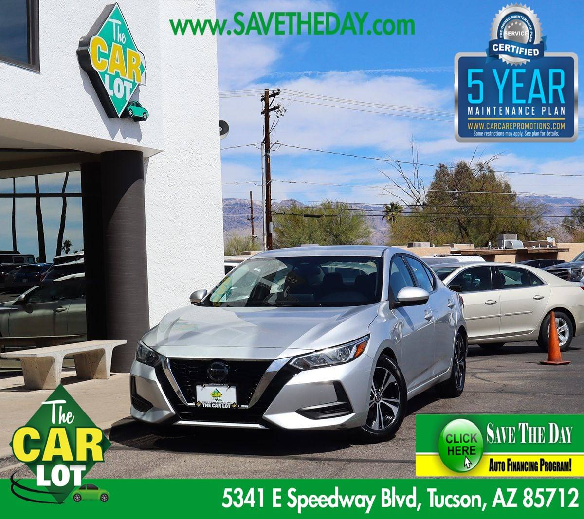 2021 Nissan Sentra SV — Sedan — 51,623 mi — Tucson, AZ