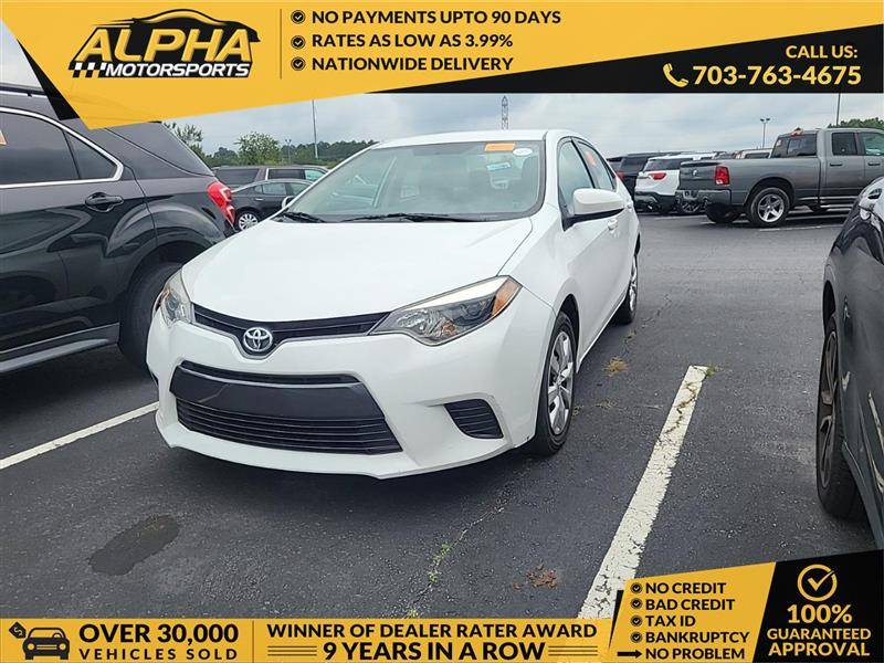 2015 Toyota Corolla LE — Sedan — 74,329 mi — Manassas, VA