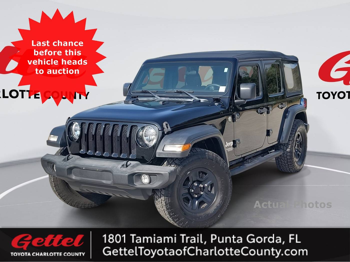 2018 Jeep Wrangler Sport — SUV — 55,529 mi — Punta Gorda, FL