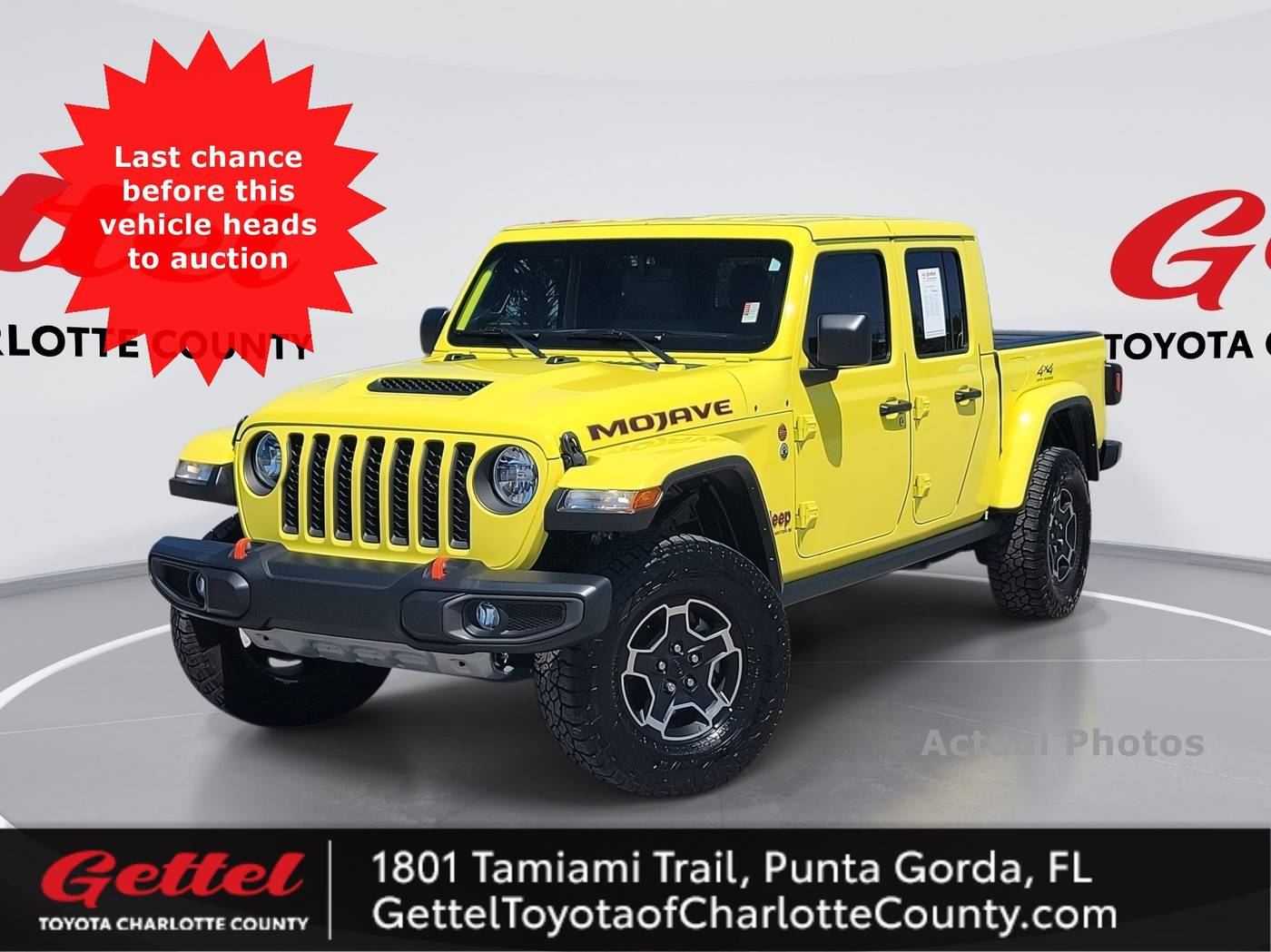 2023 Jeep Gladiator Mojave — Pickup Truck — 14,940 mi — Punta Gorda, FL