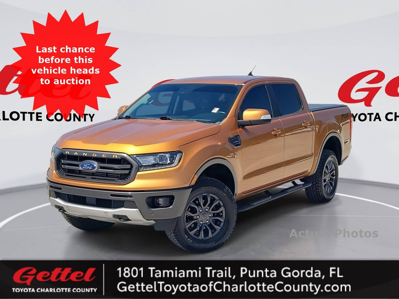 2019 Ford Ranger Lariat — Pickup Truck — 80,260 mi — Punta Gorda, FL