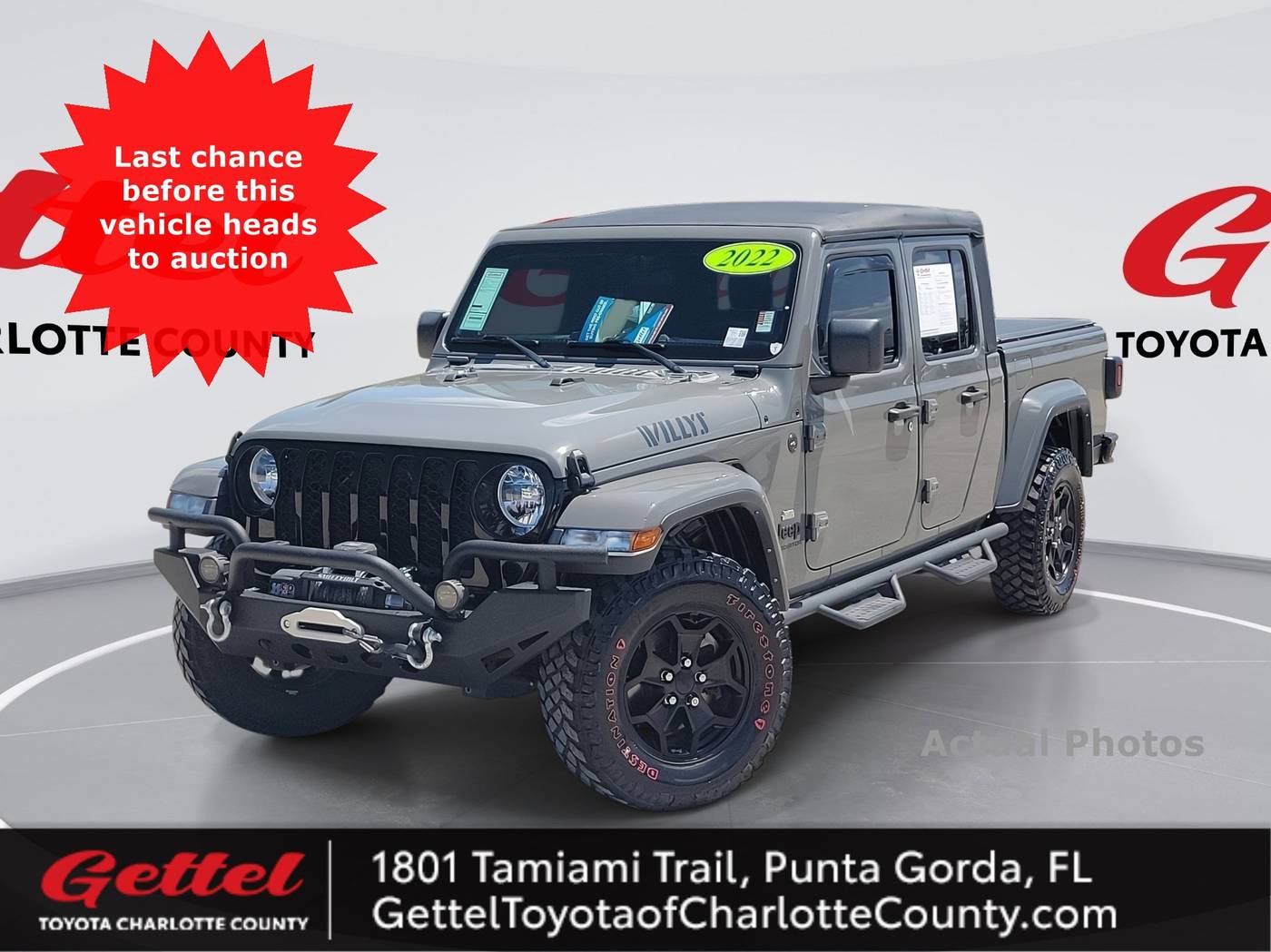 2022 Jeep Gladiator Willys — Pickup Truck — 31,061 mi — Punta Gorda, FL