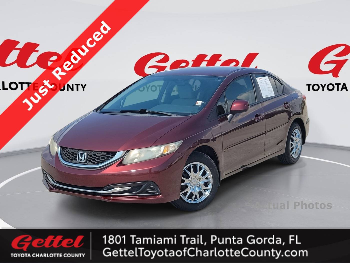 2013 Honda Civic LX — Sedan — 104,159 mi — Punta Gorda, FL