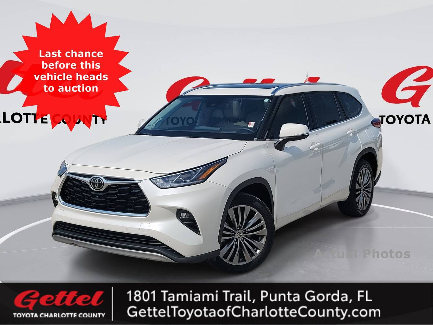 2021 Toyota Highlander Platinum — SUV — 51,467 mi — Punta Gorda, FL