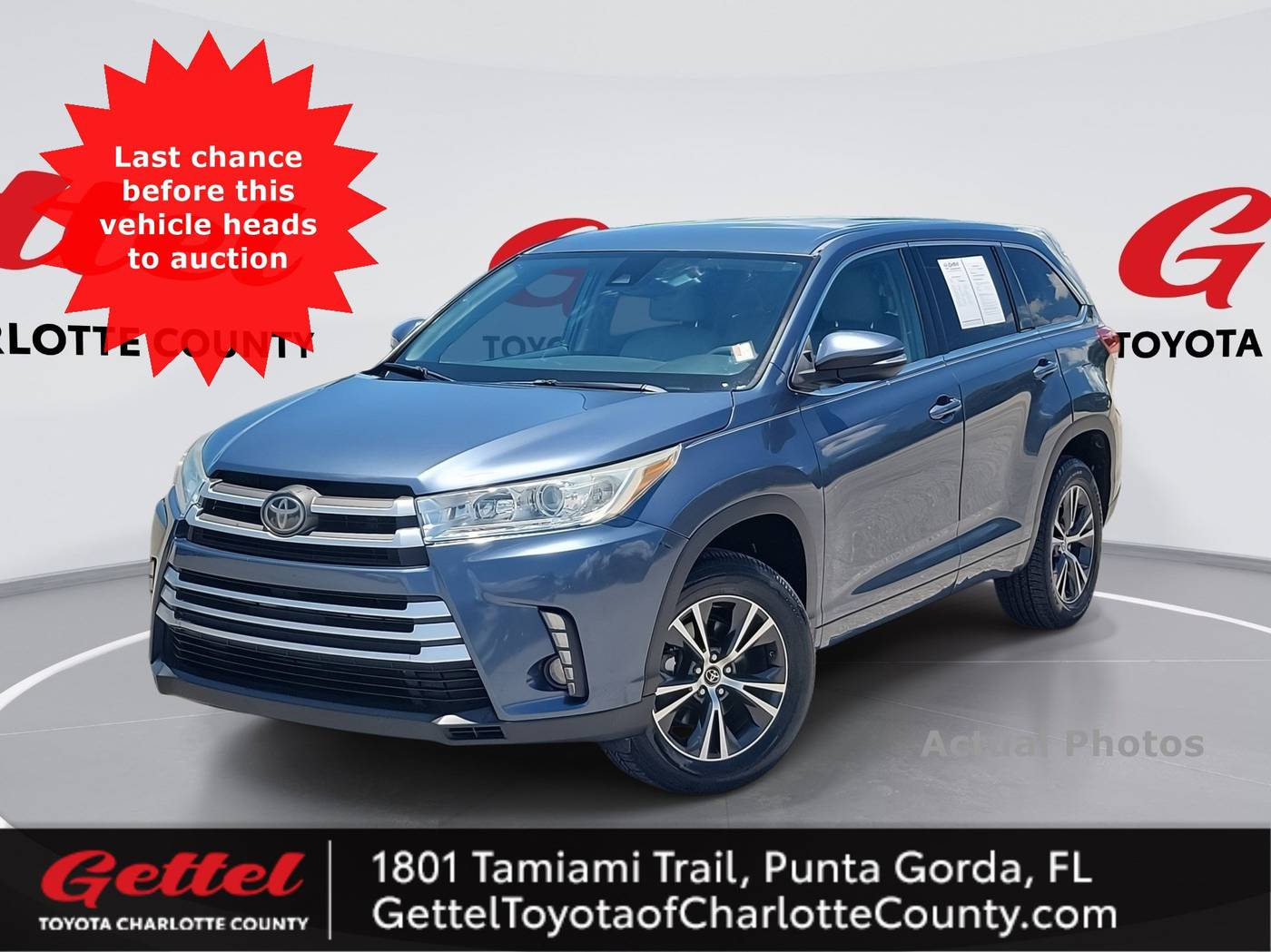2018 Toyota Highlander LE V6 — SUV — 87,593 mi — Punta Gorda, FL