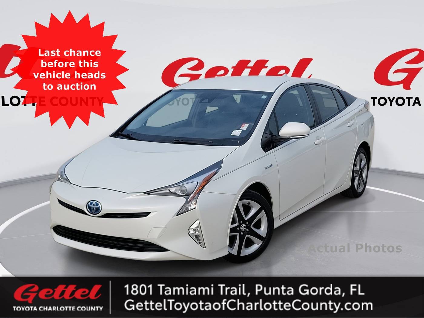2017 Toyota Prius Four Touring — Hatchback — 75,743 mi — Punta Gorda, FL