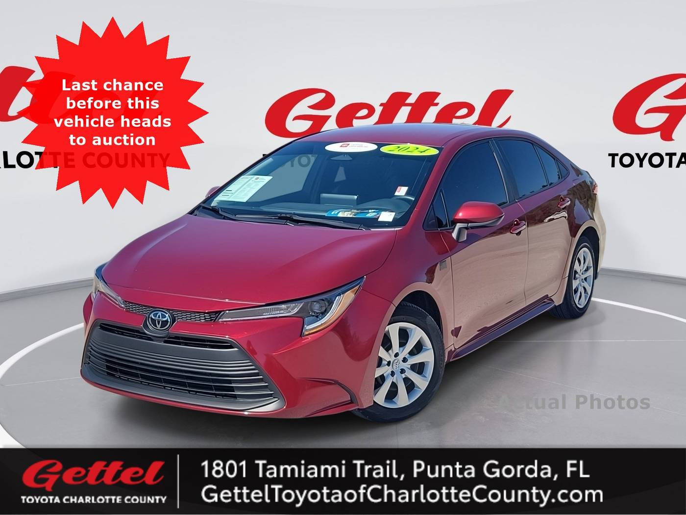 2024 Toyota Corolla LE — Sedan — 22,318 mi — Punta Gorda, FL