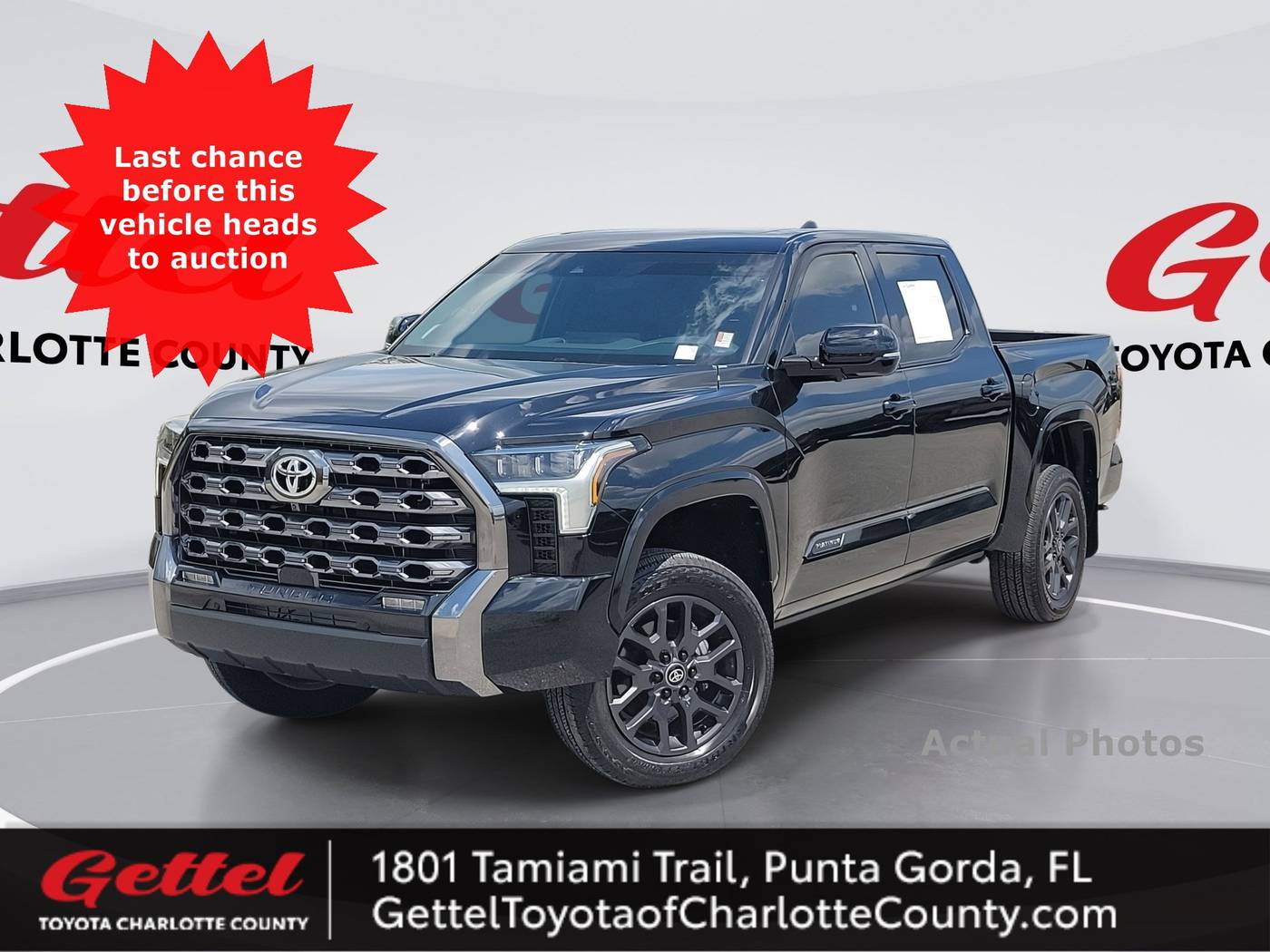 2025 Toyota Tundra Platinum — Pickup Truck — 5,143 mi — Punta Gorda, FL
