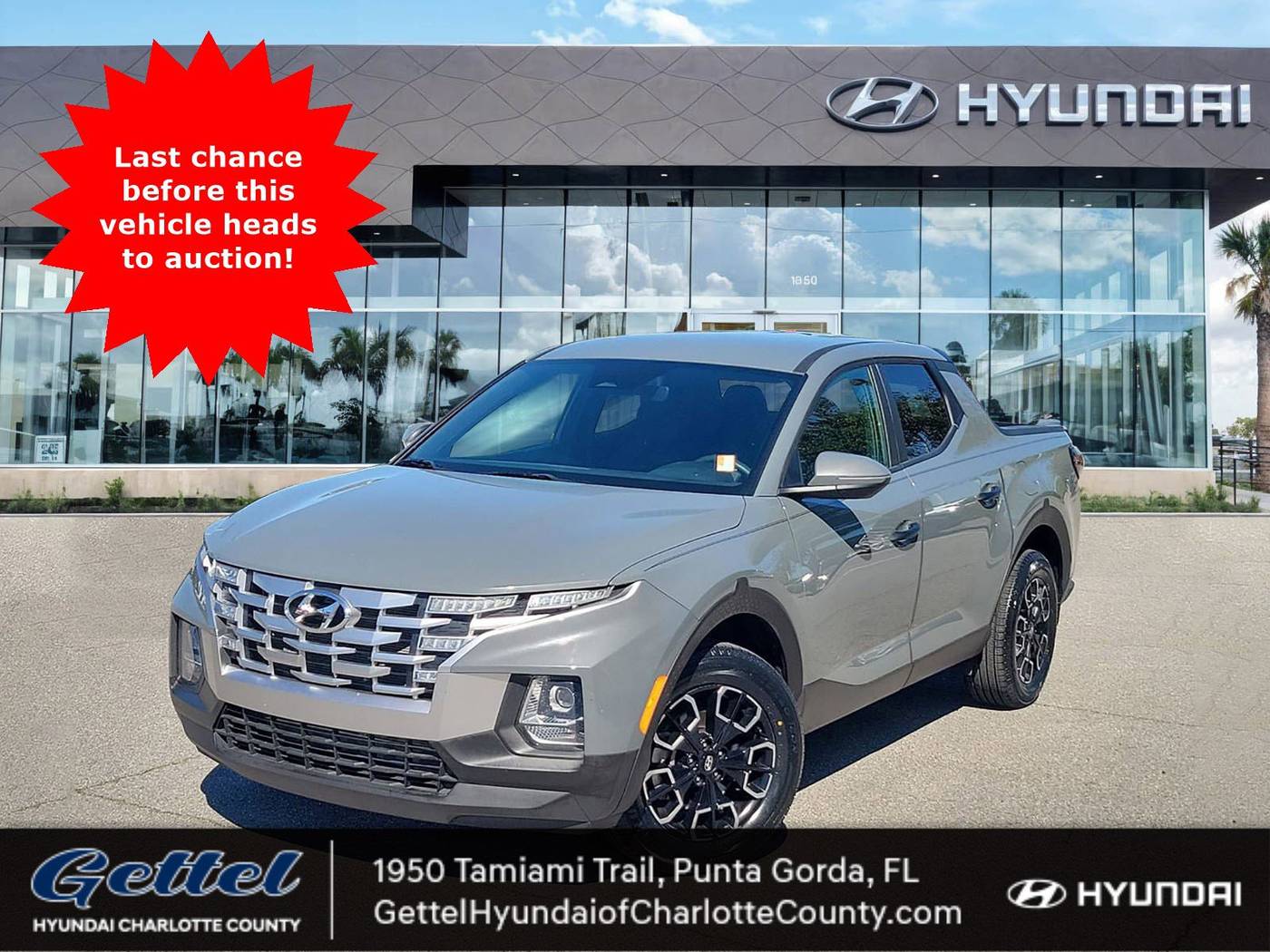2023 Hyundai Santa Cruz SEL — Pickup Truck — 33,066 mi — Punta Gorda, FL