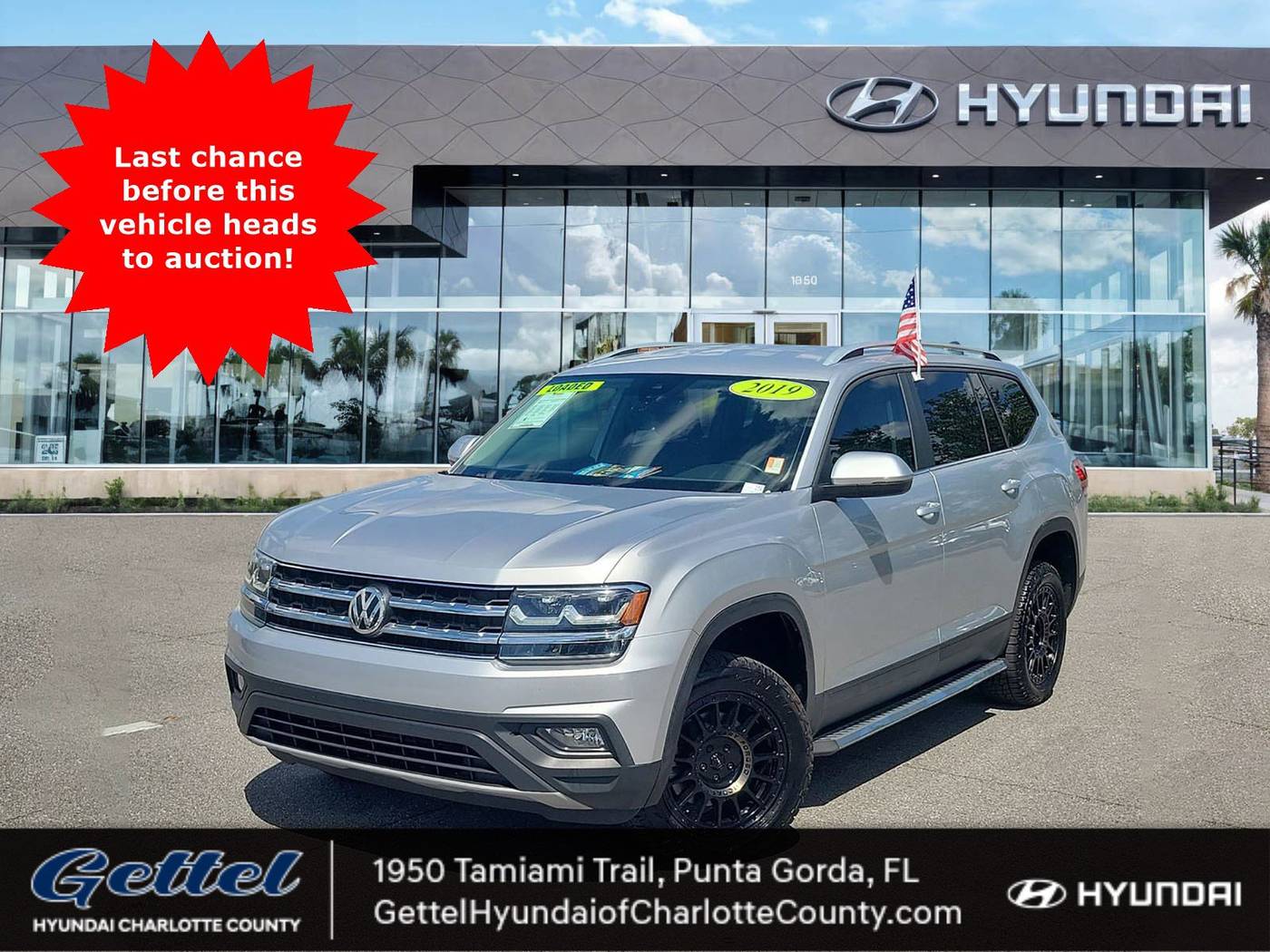 2019 Volkswagen Atlas SE with Technology — SUV — 92,678 mi — Punta Gorda, FL