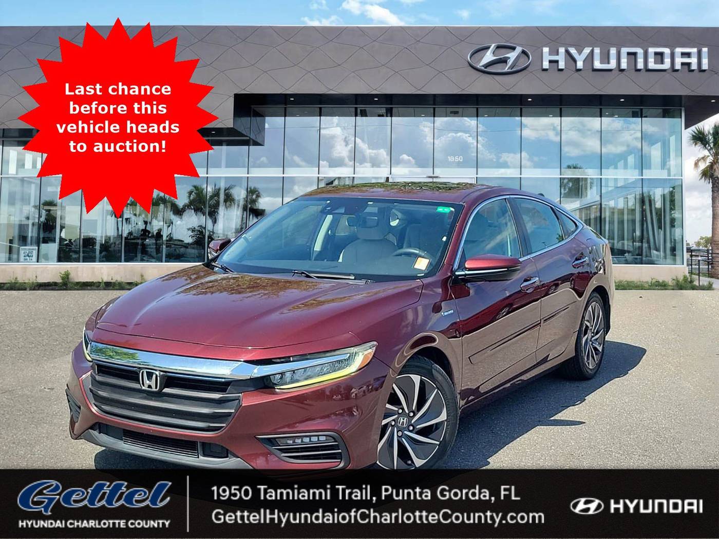 2019 Honda Insight Touring — Sedan — 46,462 mi — Punta Gorda, FL
