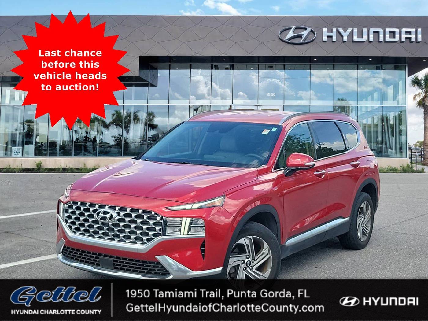 2021 Hyundai Santa Fe SEL — SUV — 15,204 mi — Punta Gorda, FL