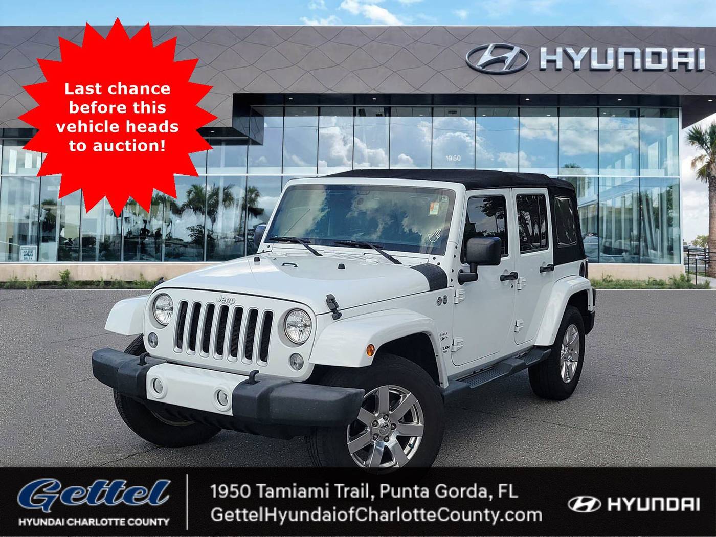 2016 Jeep Wrangler Sahara — SUV — 89,537 mi — Punta Gorda, FL