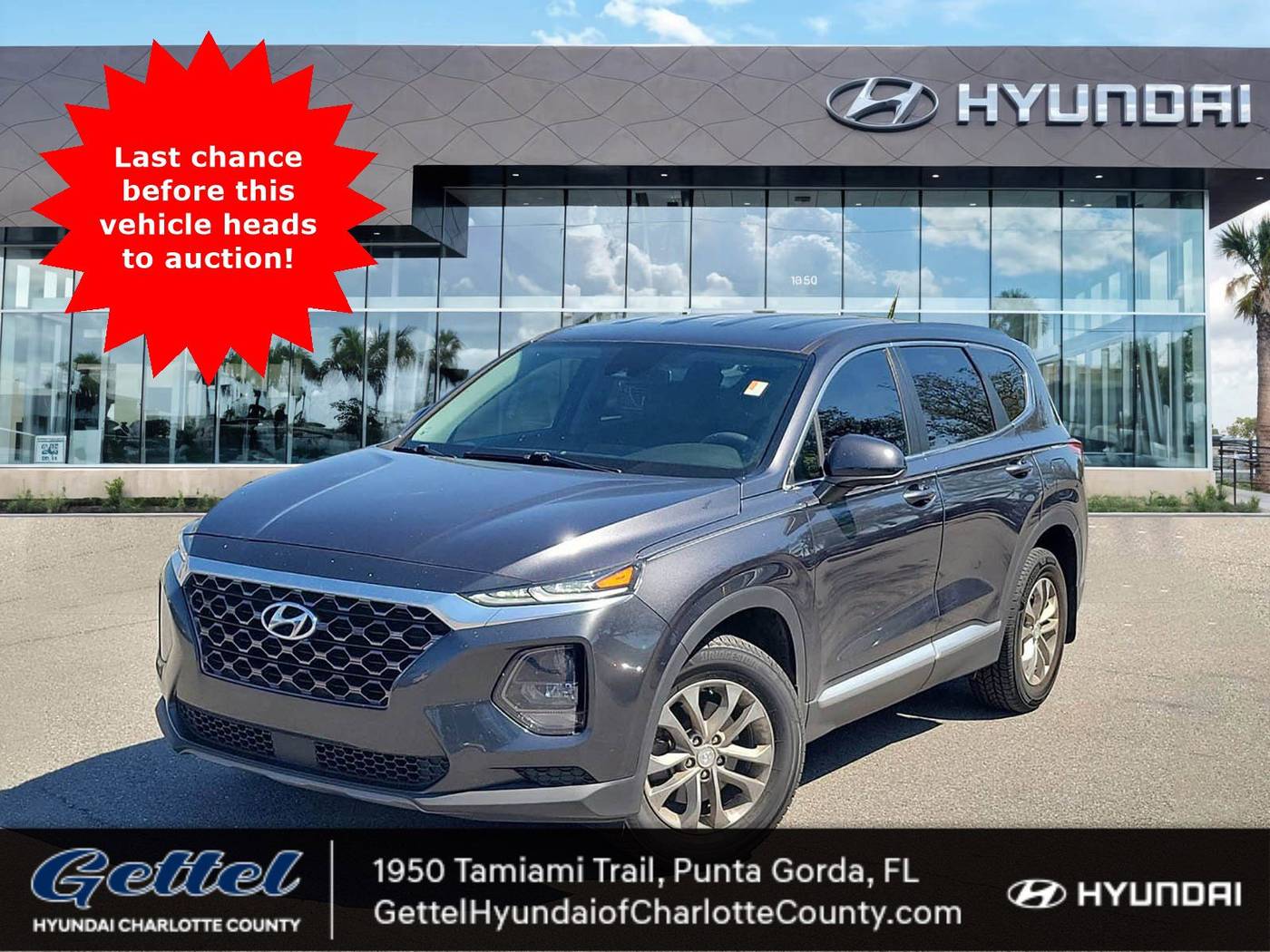 2020 Hyundai Santa Fe SE — SUV — 81,433 mi — Punta Gorda, FL