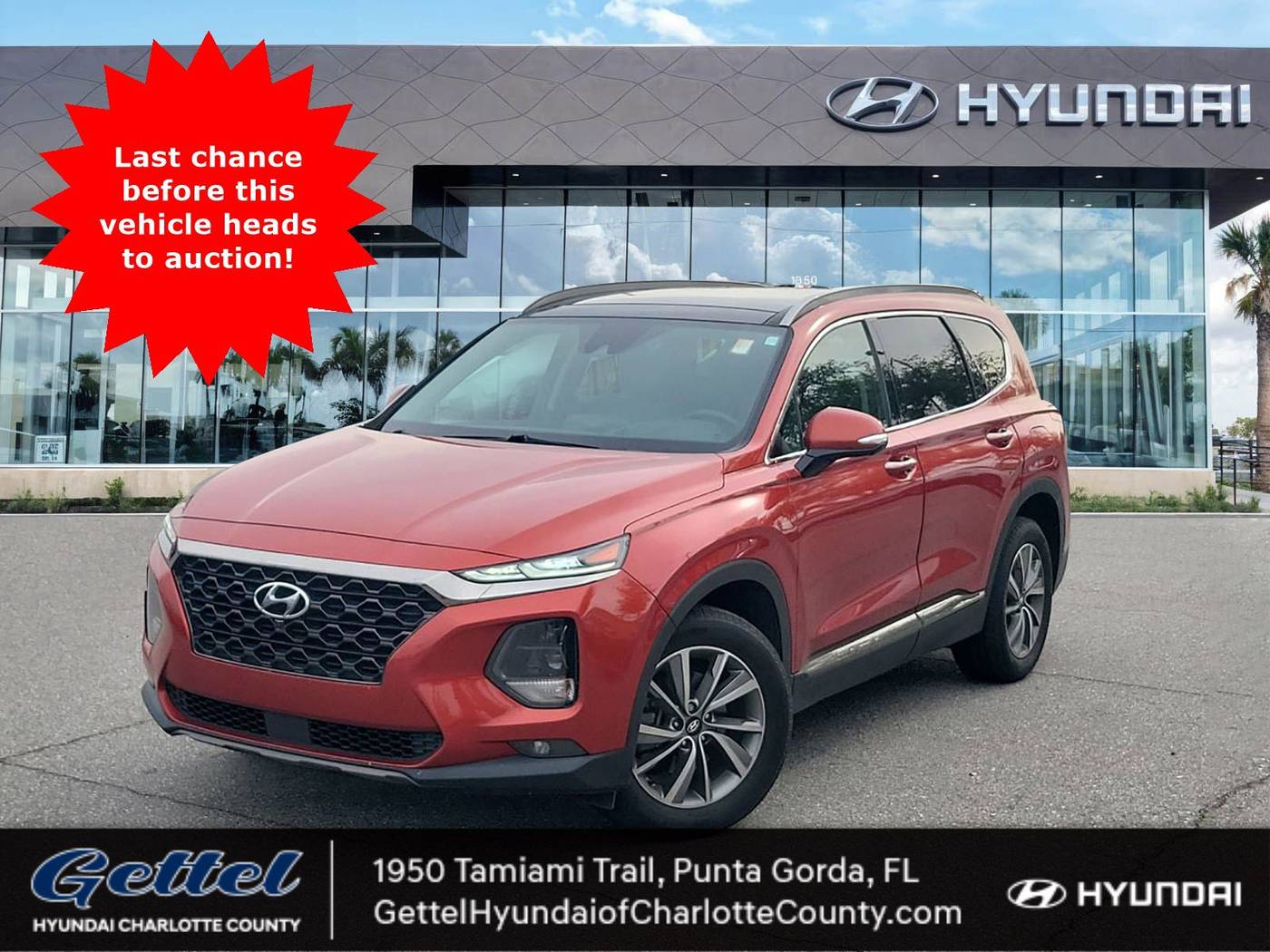 2019 Hyundai Santa Fe Ultimate — SUV — 134,492 mi — Punta Gorda, FL