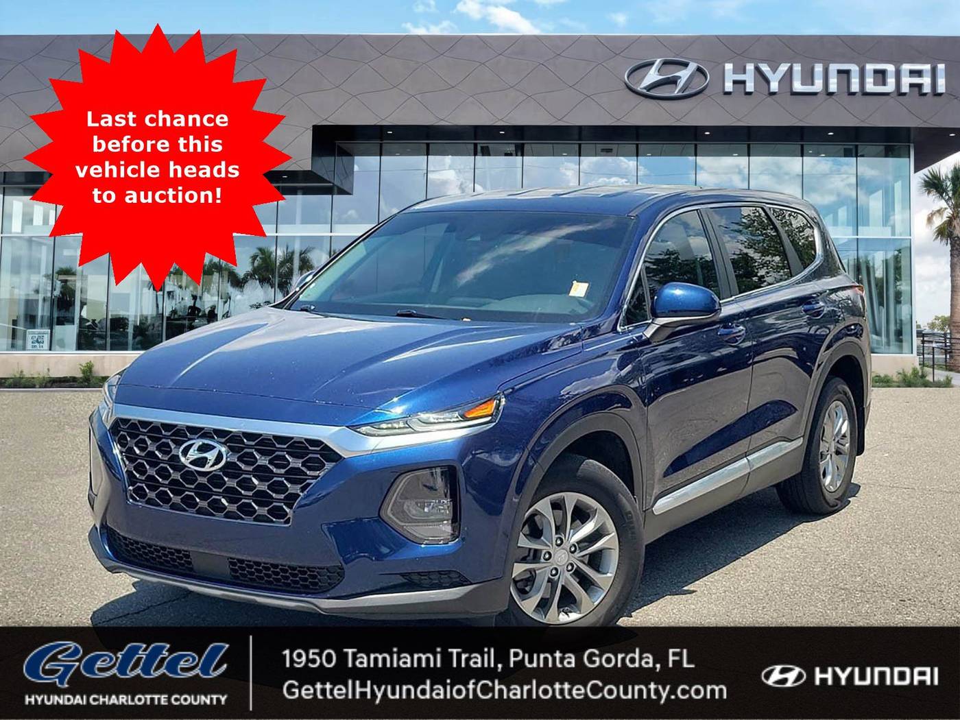 2020 Hyundai Santa Fe SE — SUV — 52,675 mi — Punta Gorda, FL