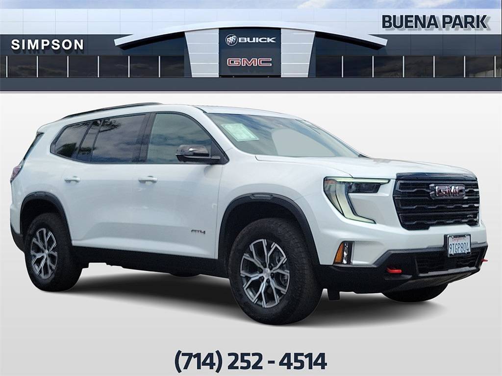 2025 GMC Acadia AT4 — SUV — 3,607 mi — Buena Park, CA
