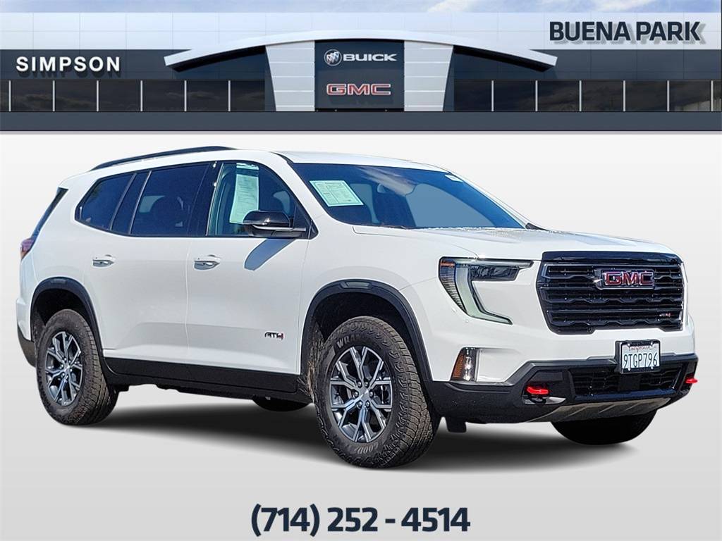 2025 GMC Acadia AT4 — SUV — 1,011 mi — Buena Park, CA
