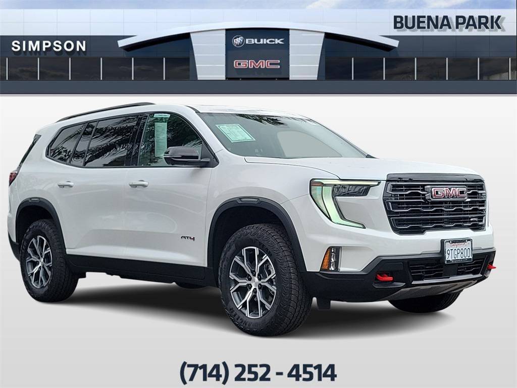 2025 GMC Acadia AT4 — SUV — 3,445 mi — Buena Park, CA