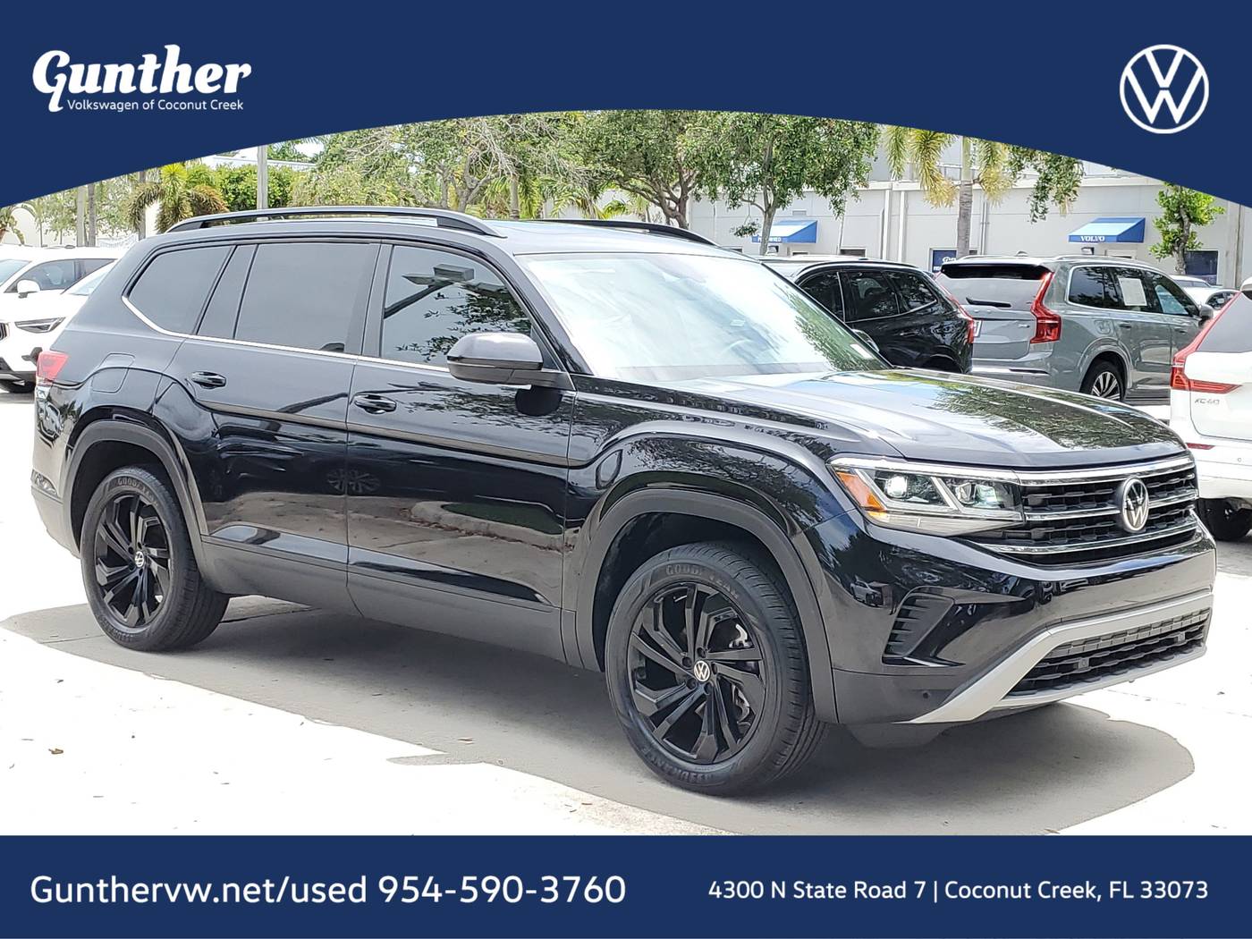 2022 Volkswagen Atlas SE with Technology — SUV — 26,665 mi — Coconut Creek, FL