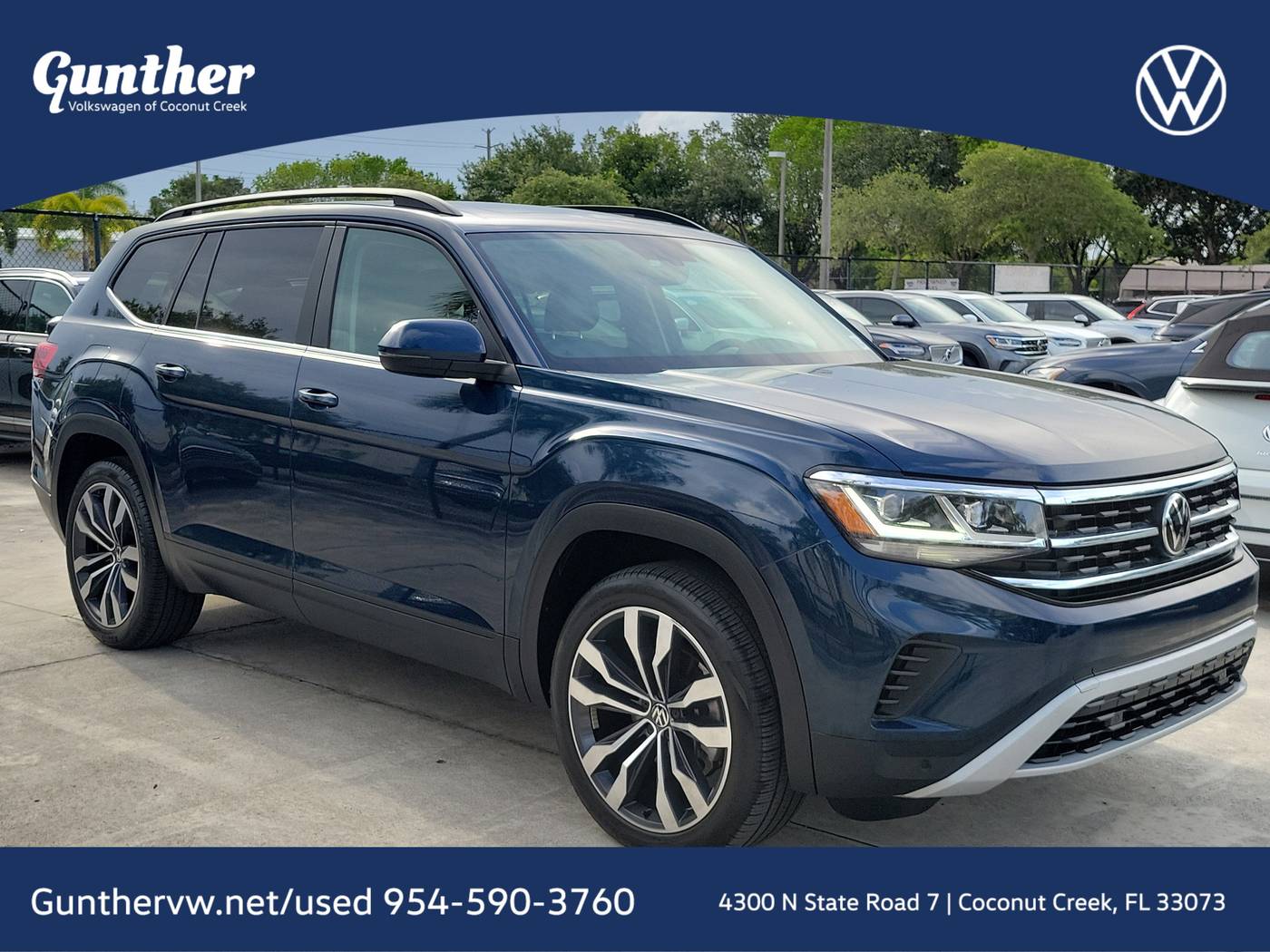 2022 Volkswagen Atlas SE with Technology — SUV — 14,362 mi — Coconut Creek, FL