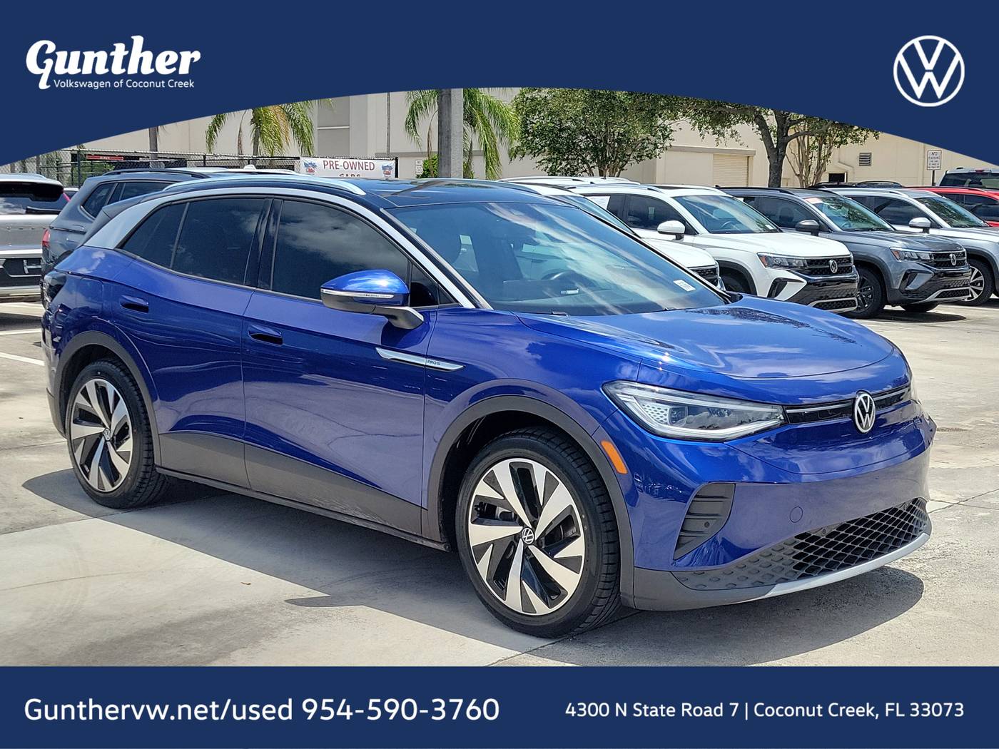 2021 Volkswagen ID.4 Pro S — SUV — 56,742 mi — Coconut Creek, FL