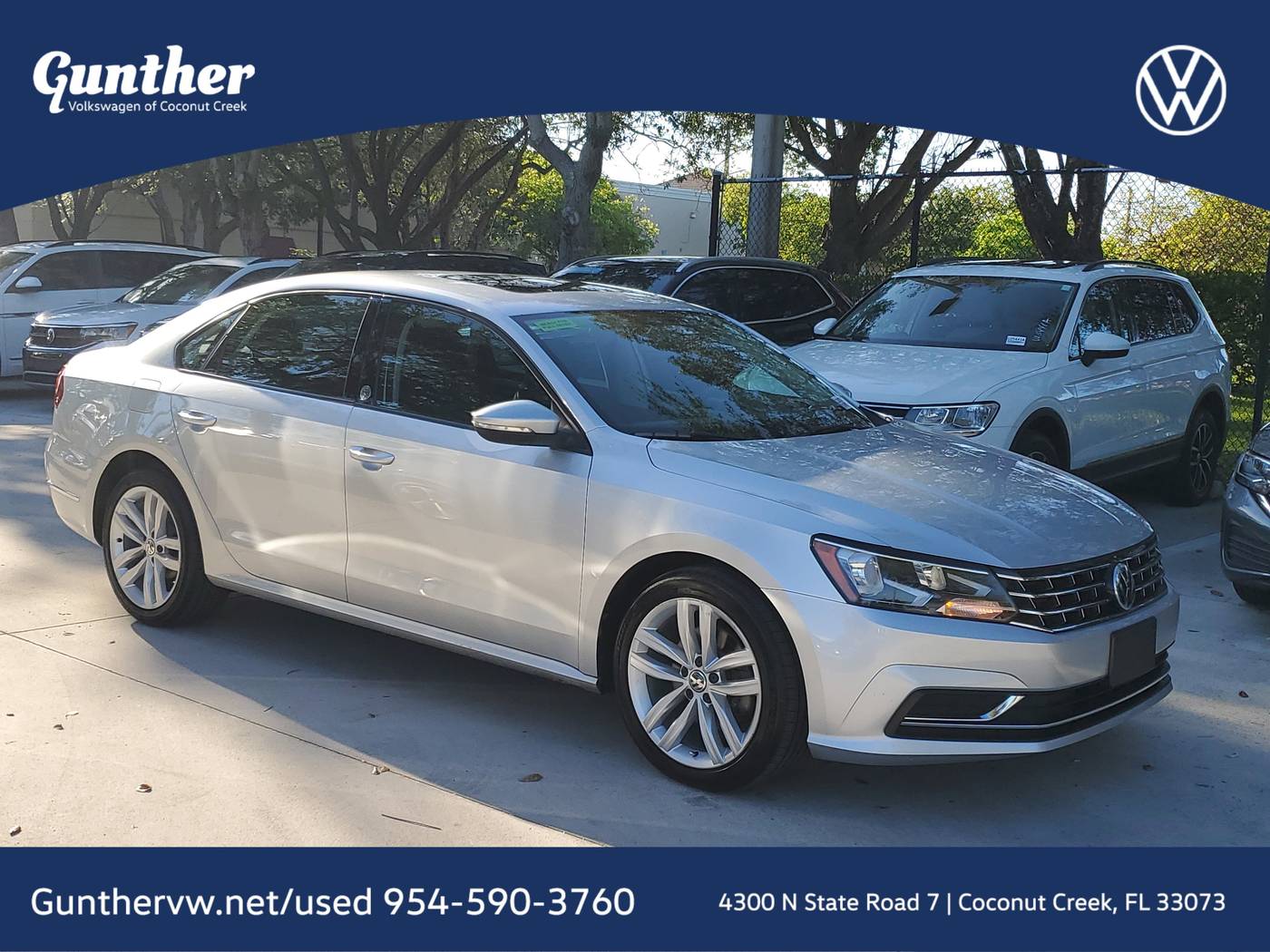 2019 Volkswagen Passat Wolfsburg Edition — Sedan — 58,111 mi — Coconut Creek, FL