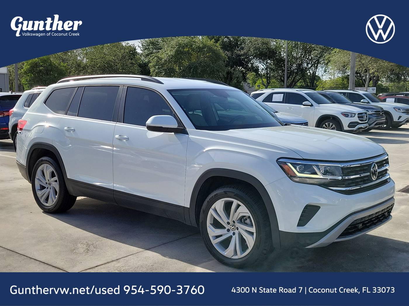 2023 Volkswagen Atlas SE with Technology — SUV — 27,598 mi — Coconut Creek, FL