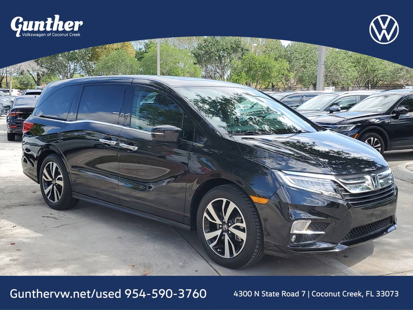2019 Honda Odyssey Elite — Minivan — 34,687 mi — Coconut Creek, FL