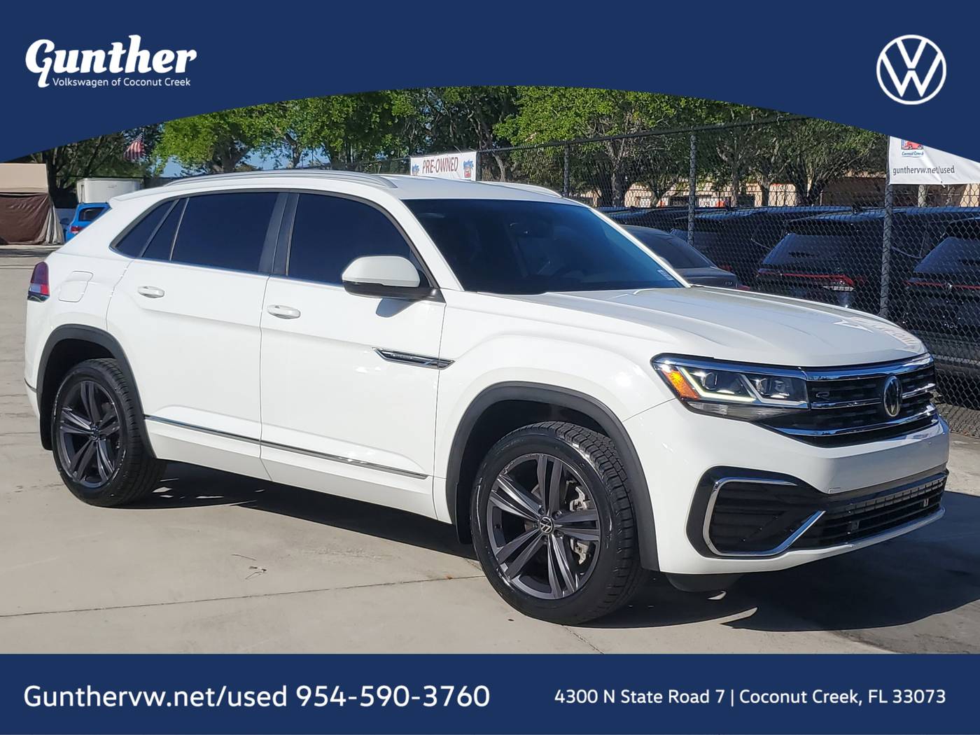 2021 Volkswagen Atlas Cross Sport SE with Technology R-Line — SUV — 33,111 mi — Coconut Creek, FL