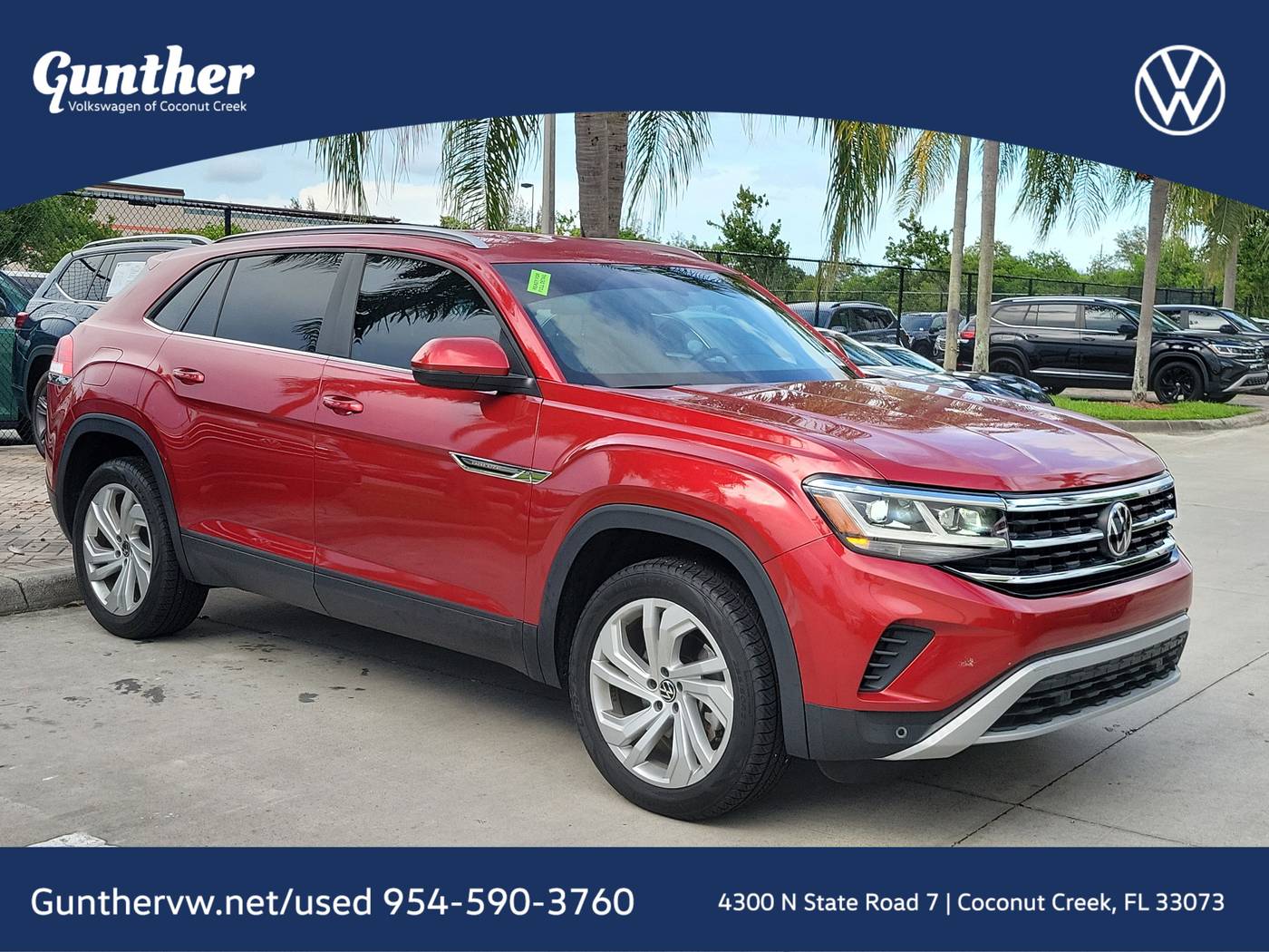 2021 Volkswagen Atlas Cross Sport SE with Technology — SUV — 33,618 mi — Coconut Creek, FL