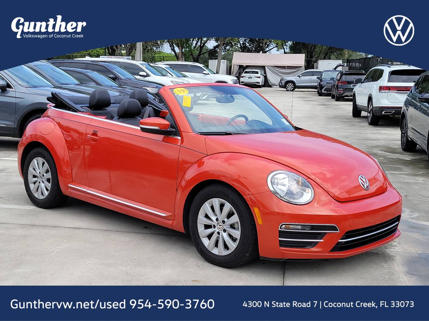 2019 Volkswagen Beetle S — Convertible — 40,734 mi — Coconut Creek, FL