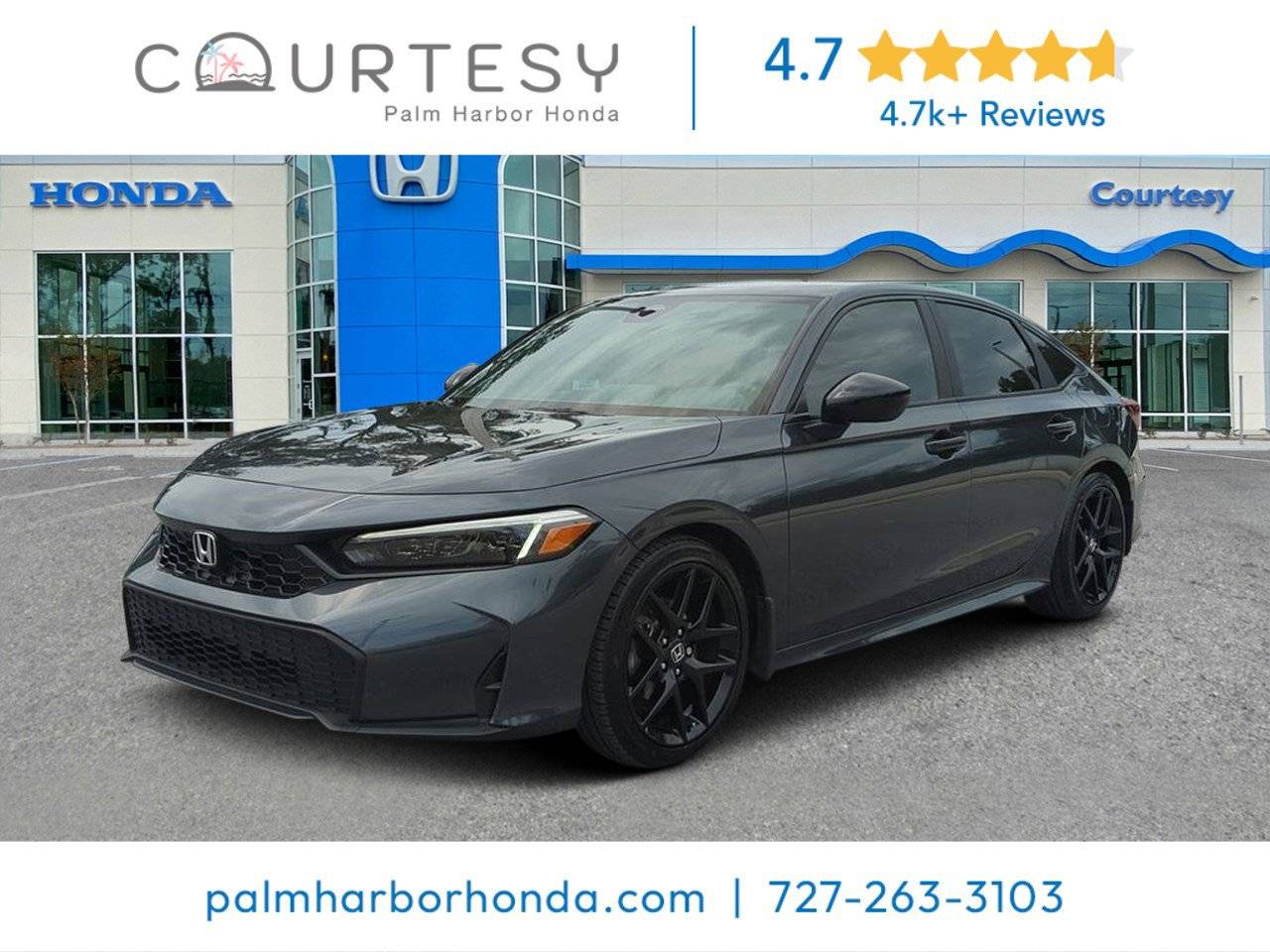 2025 Honda Civic Sport — Sedan — 12,614 mi — Palm Harbor, FL