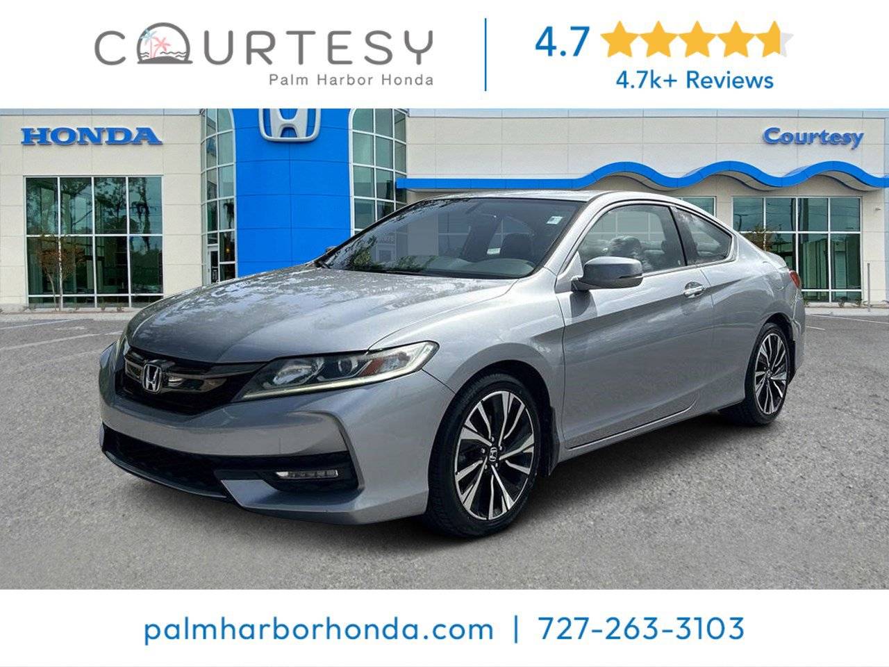 2017 Honda Accord EX-L — Coupe — 75,595 mi — Palm Harbor, FL