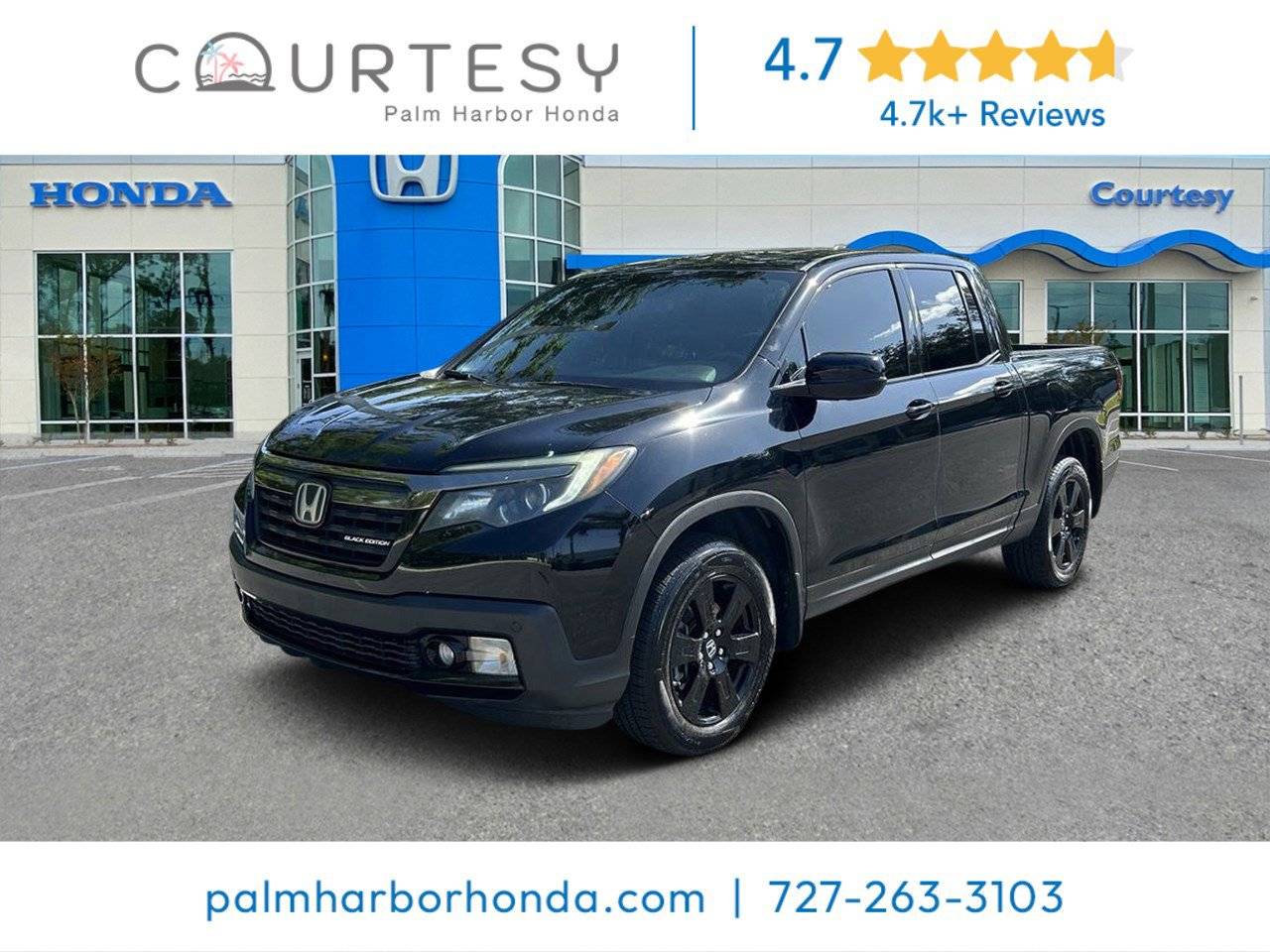 2017 Honda Ridgeline Black Edition — Pickup Truck — 149,565 mi — Palm Harbor, FL
