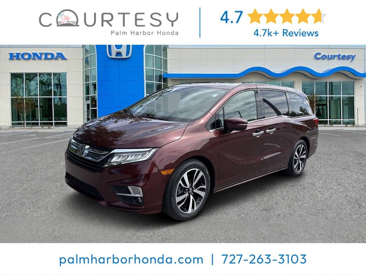2018 Honda Odyssey Elite — Minivan — 81,213 mi — Palm Harbor, FL