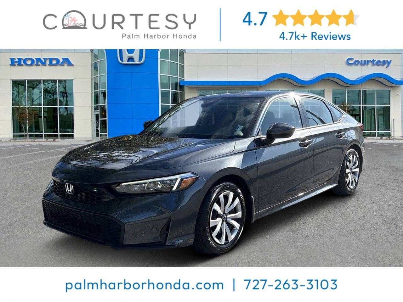 2025 Honda Civic LX — Sedan — 3,855 mi — Palm Harbor, FL