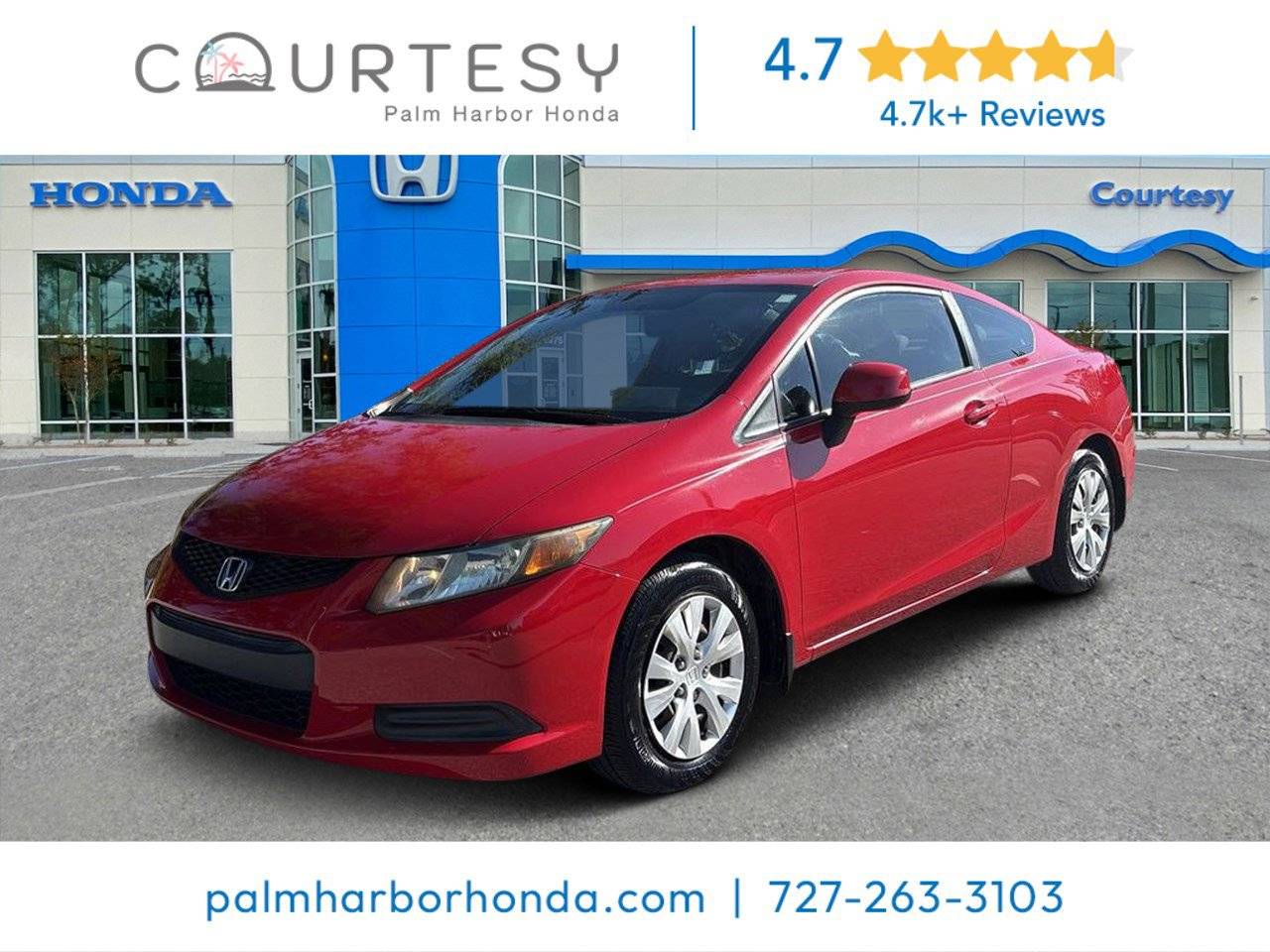 2012 Honda Civic LX — Coupe — 131,088 mi — Palm Harbor, FL