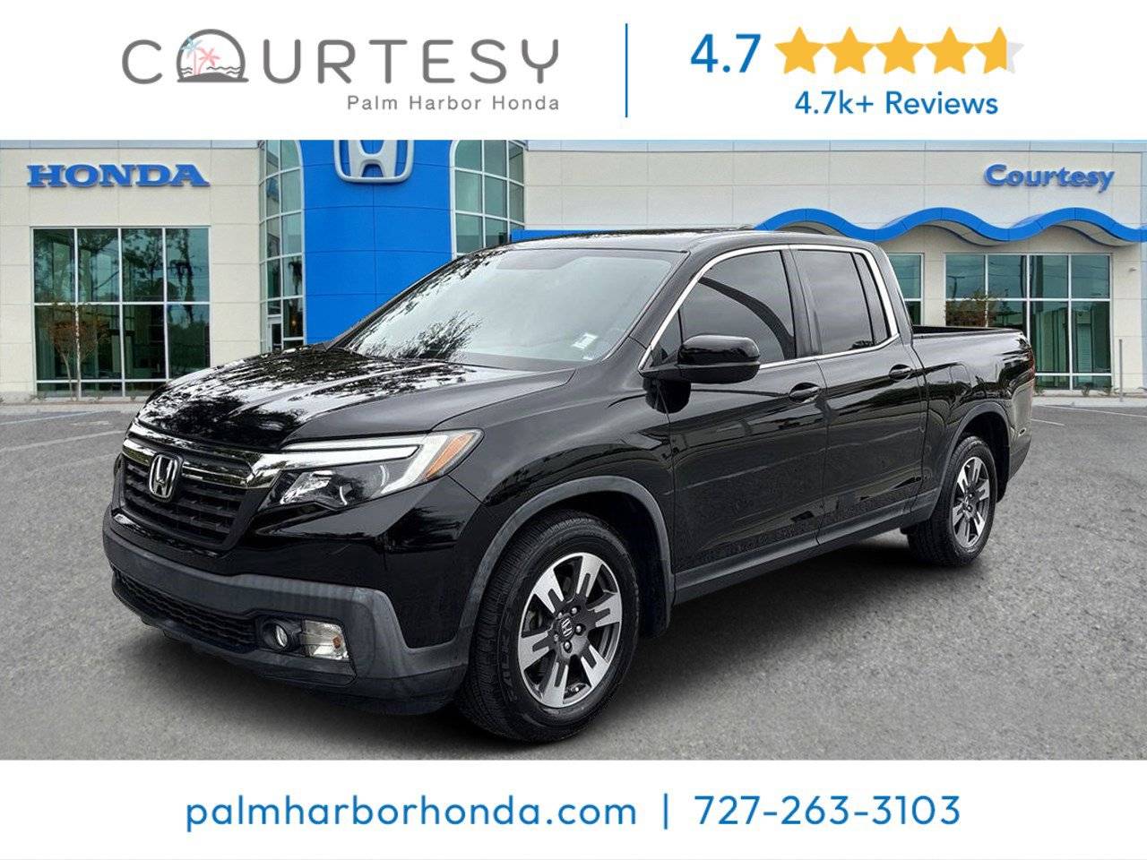 2019 Honda Ridgeline RTL-T — Pickup Truck — 44,356 mi — Palm Harbor, FL