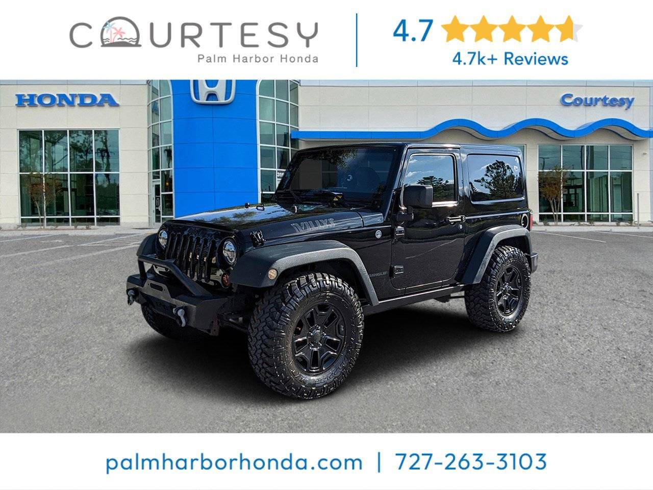 2015 Jeep Wrangler Willys Wheeler — SUV — 83,324 mi — Palm Harbor, FL
