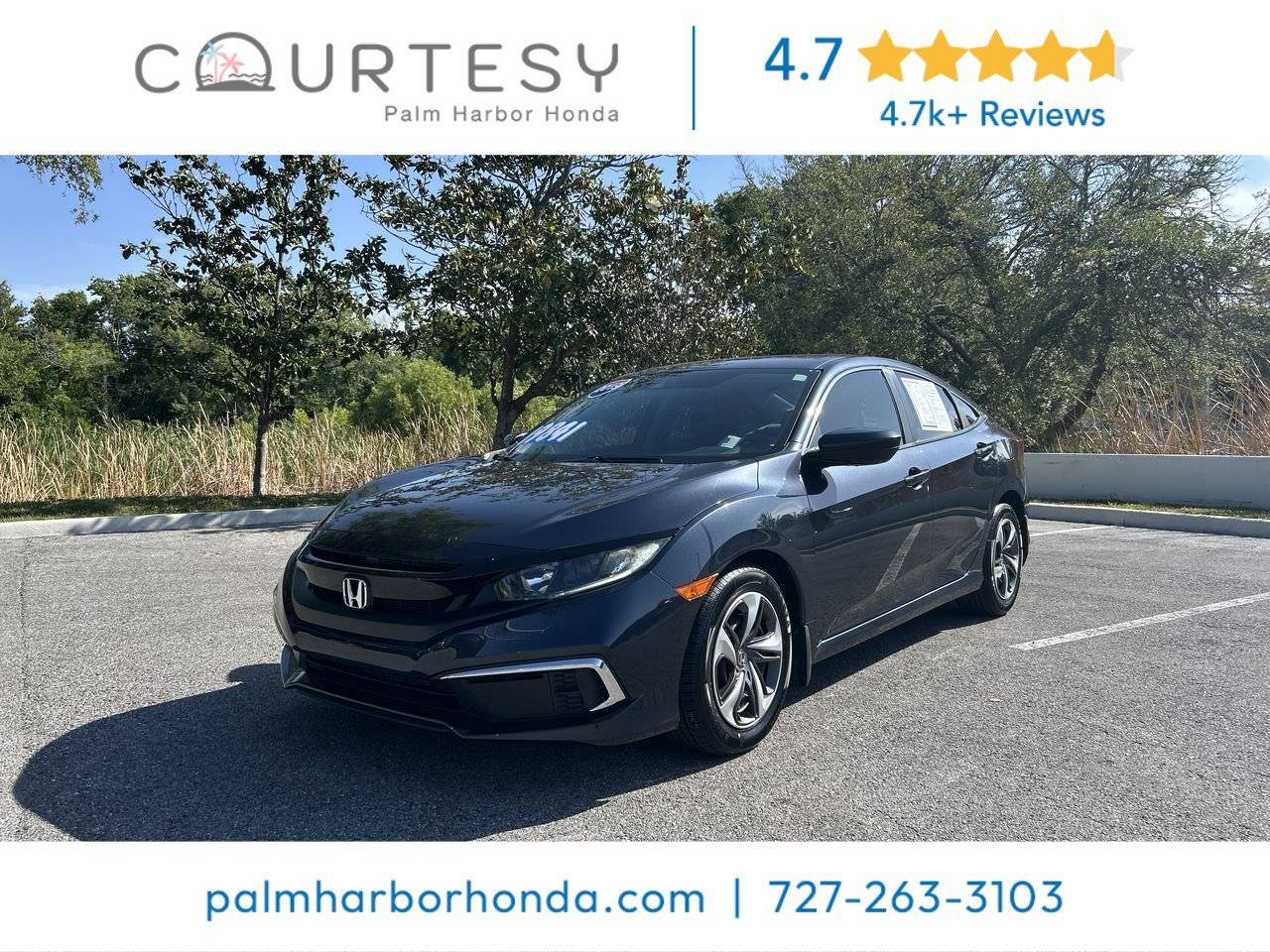 2019 Honda Civic LX — Sedan — 42,556 mi — Palm Harbor, FL