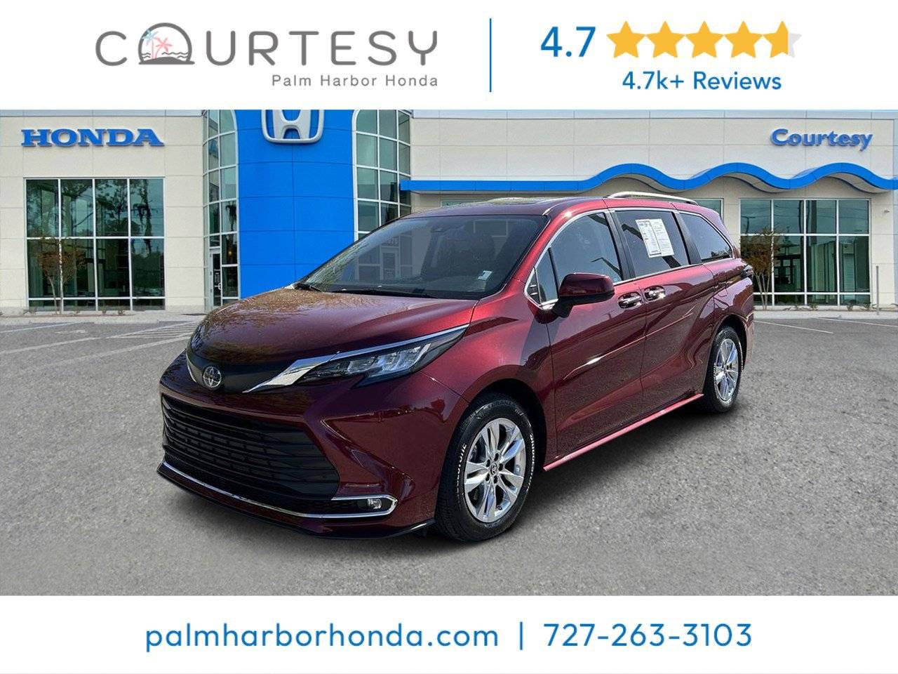 2022 Toyota Sienna XLE — Minivan — 20,914 mi — Palm Harbor, FL