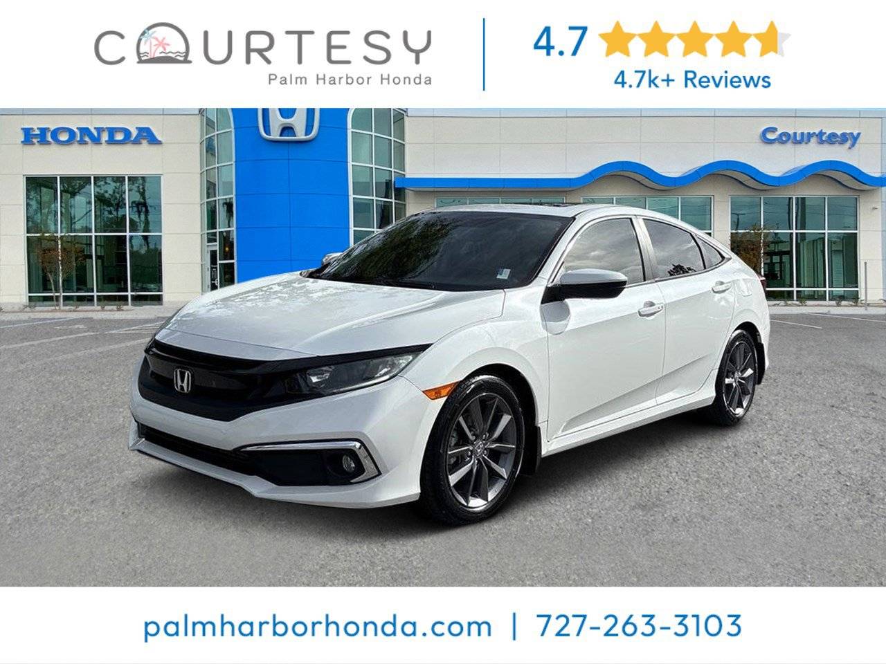 2020 Honda Civic EX-L — Sedan — 74,413 mi — Palm Harbor, FL