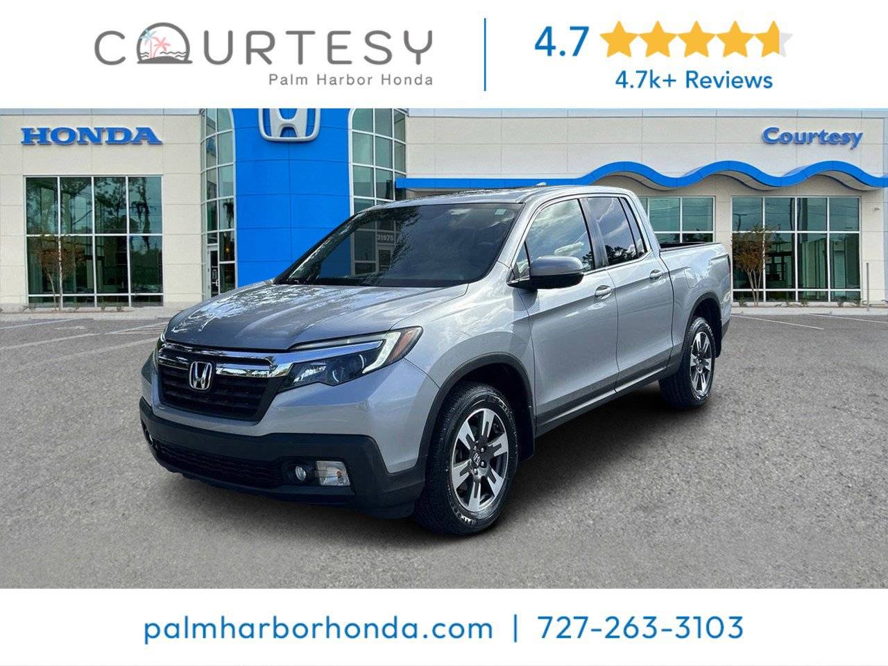 2019 Honda Ridgeline RTL-T — Pickup Truck — 16,454 mi — Palm Harbor, FL