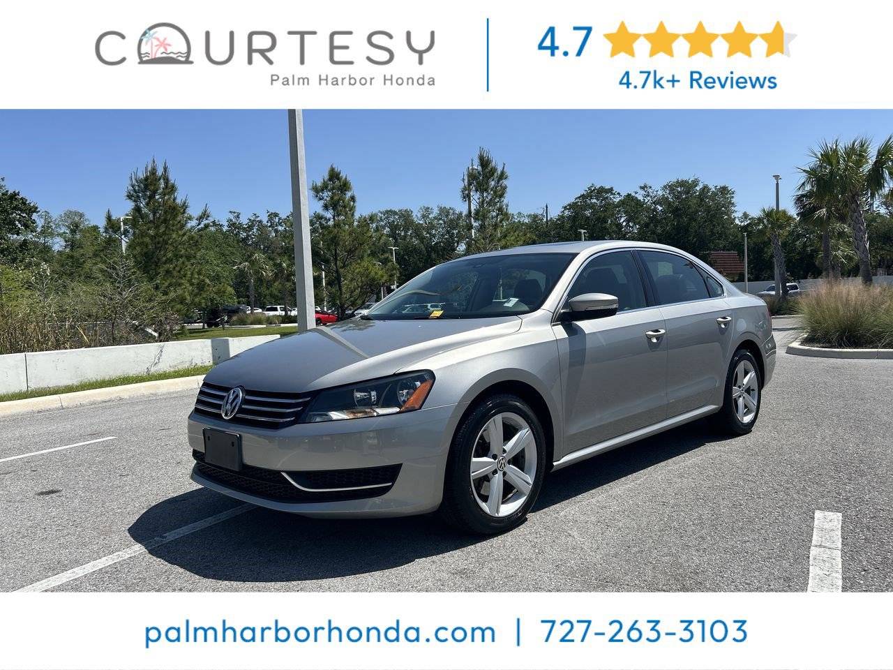 2013 Volkswagen Passat SE — Sedan — 34,664 mi — Palm Harbor, FL
