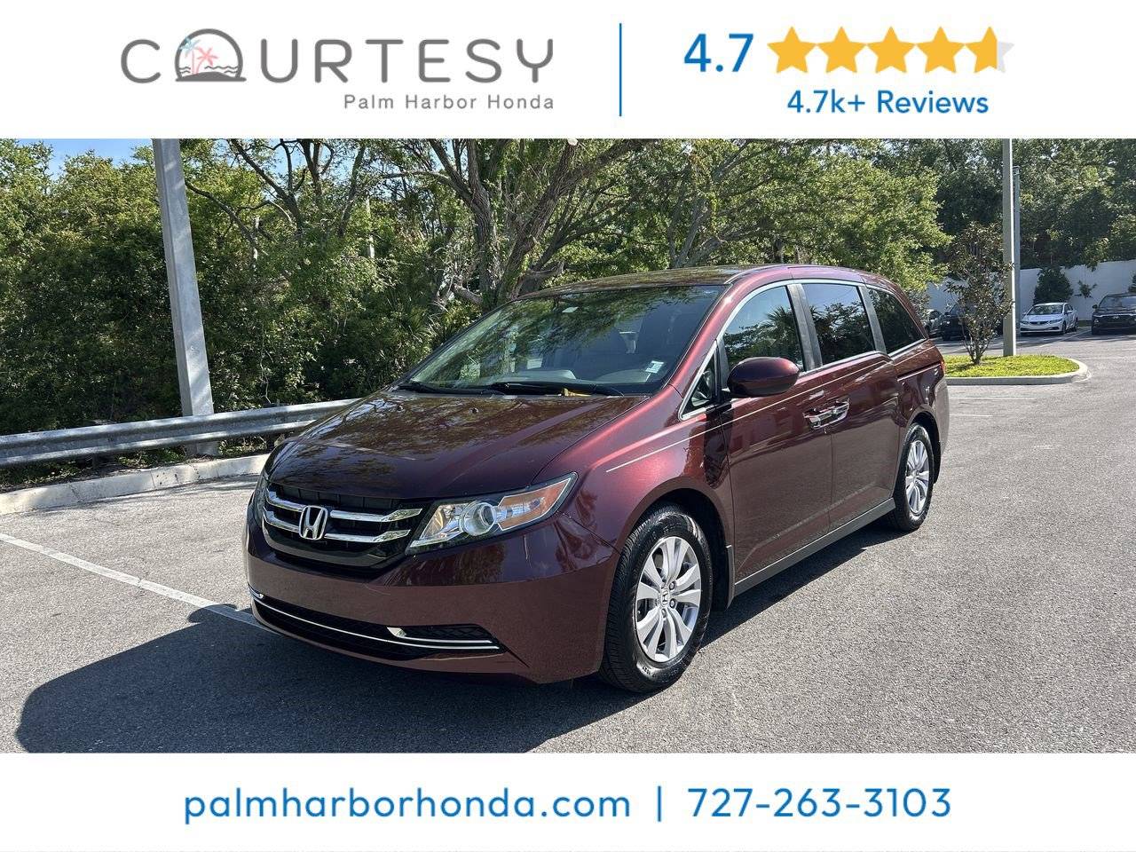 2017 Honda Odyssey EX — Minivan — 84,372 mi — Palm Harbor, FL